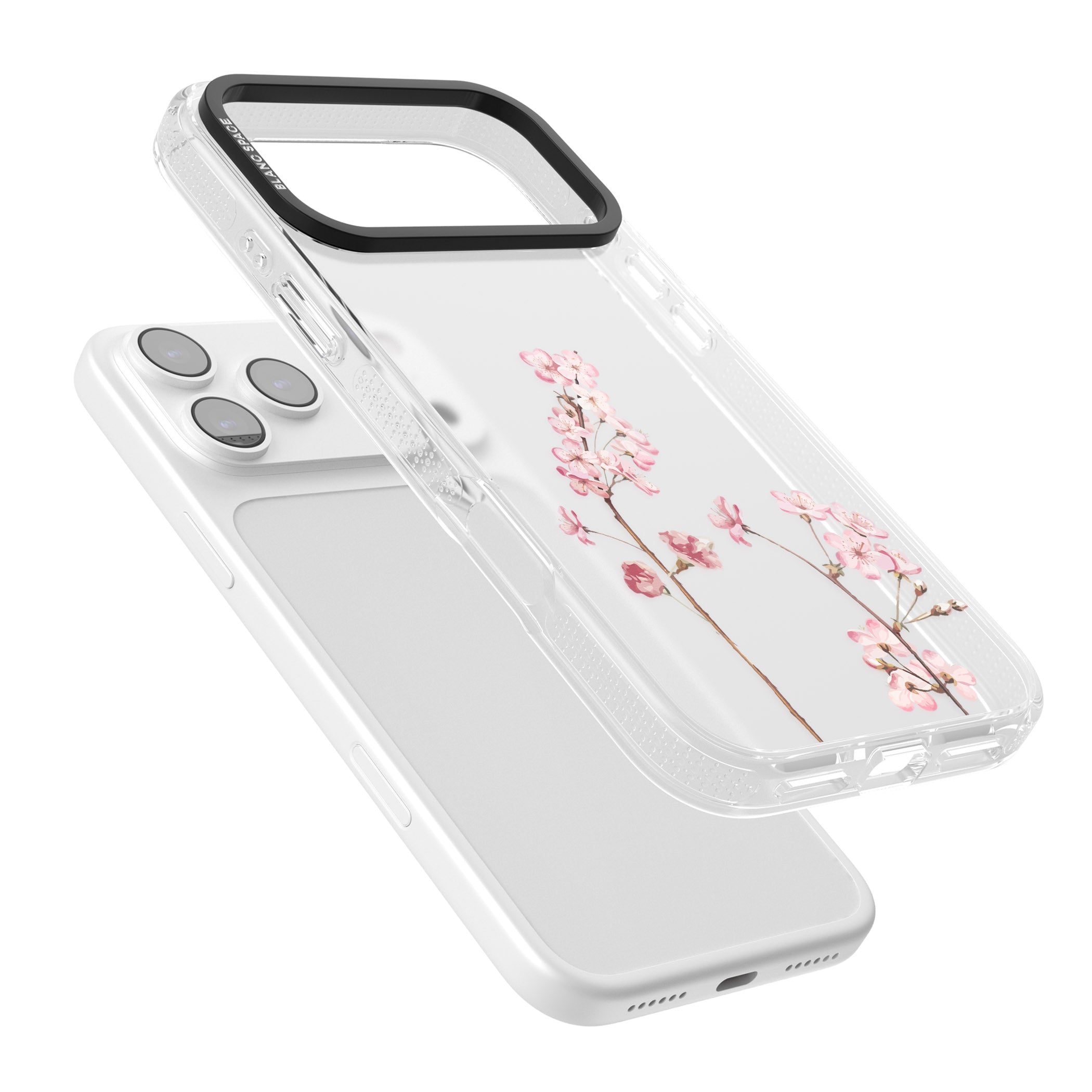 Blossom Flower iPhone 17 Pro Impact Air Clear Phone Case Colours