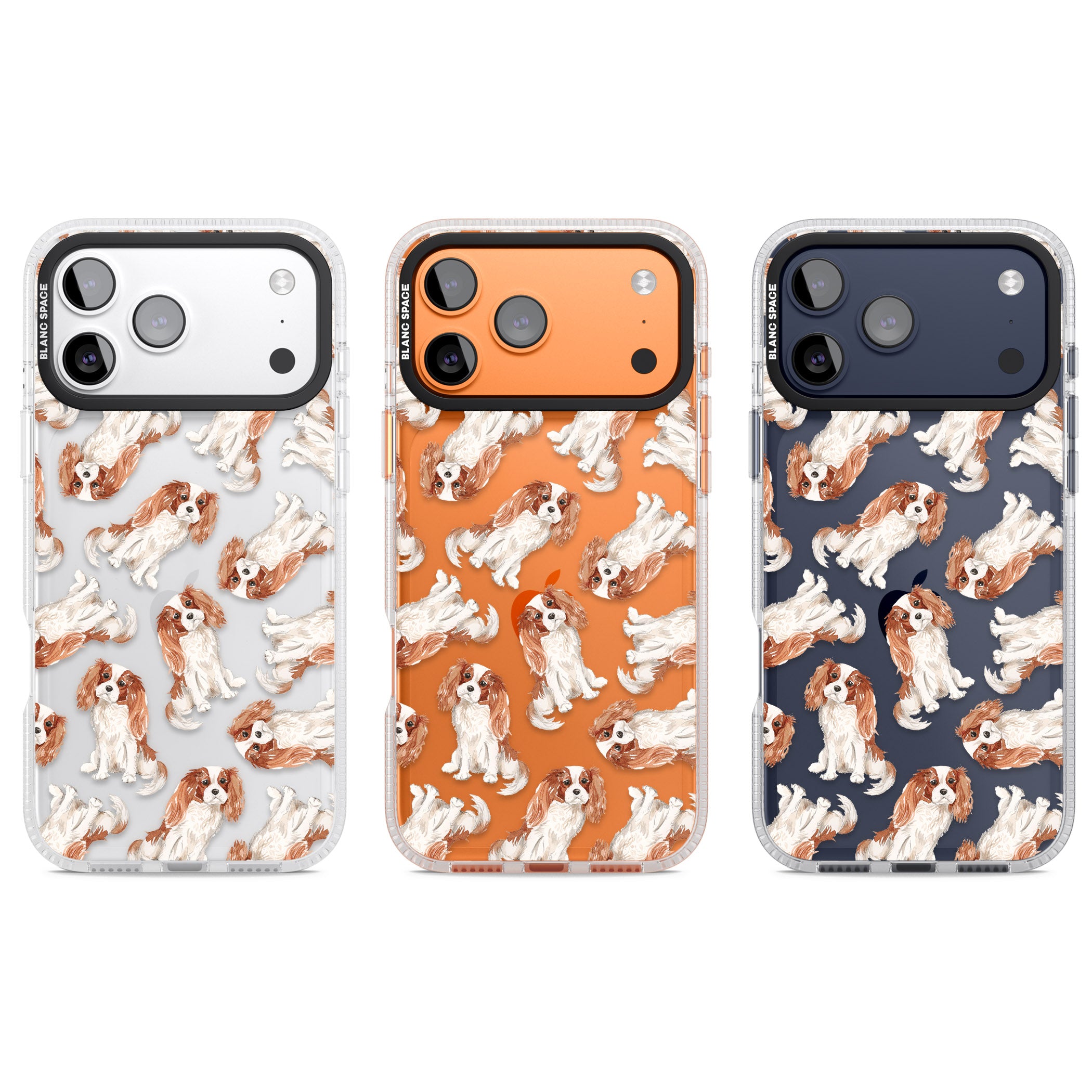 Cavalier King Charles Spaniel iPhone 17 Pro Impact Air Clear Phone Case APT Impact Protection
