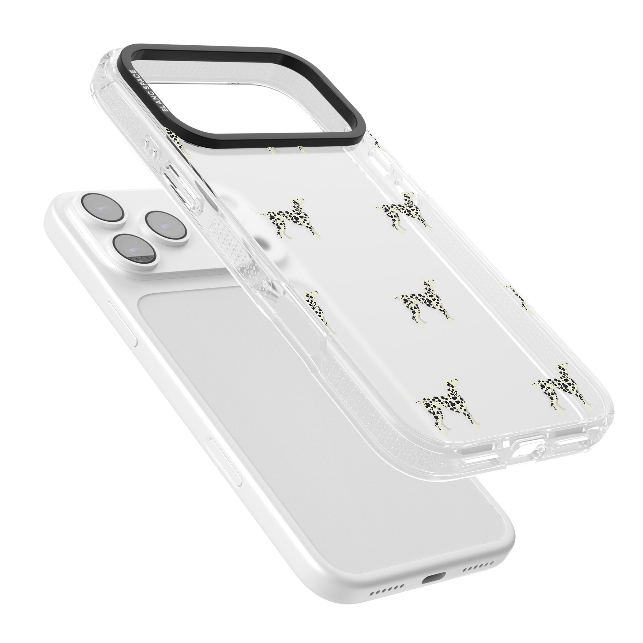 Dalmatian Dog Pattern iPhone 17 Pro Impact Air Clear Phone Case Colours