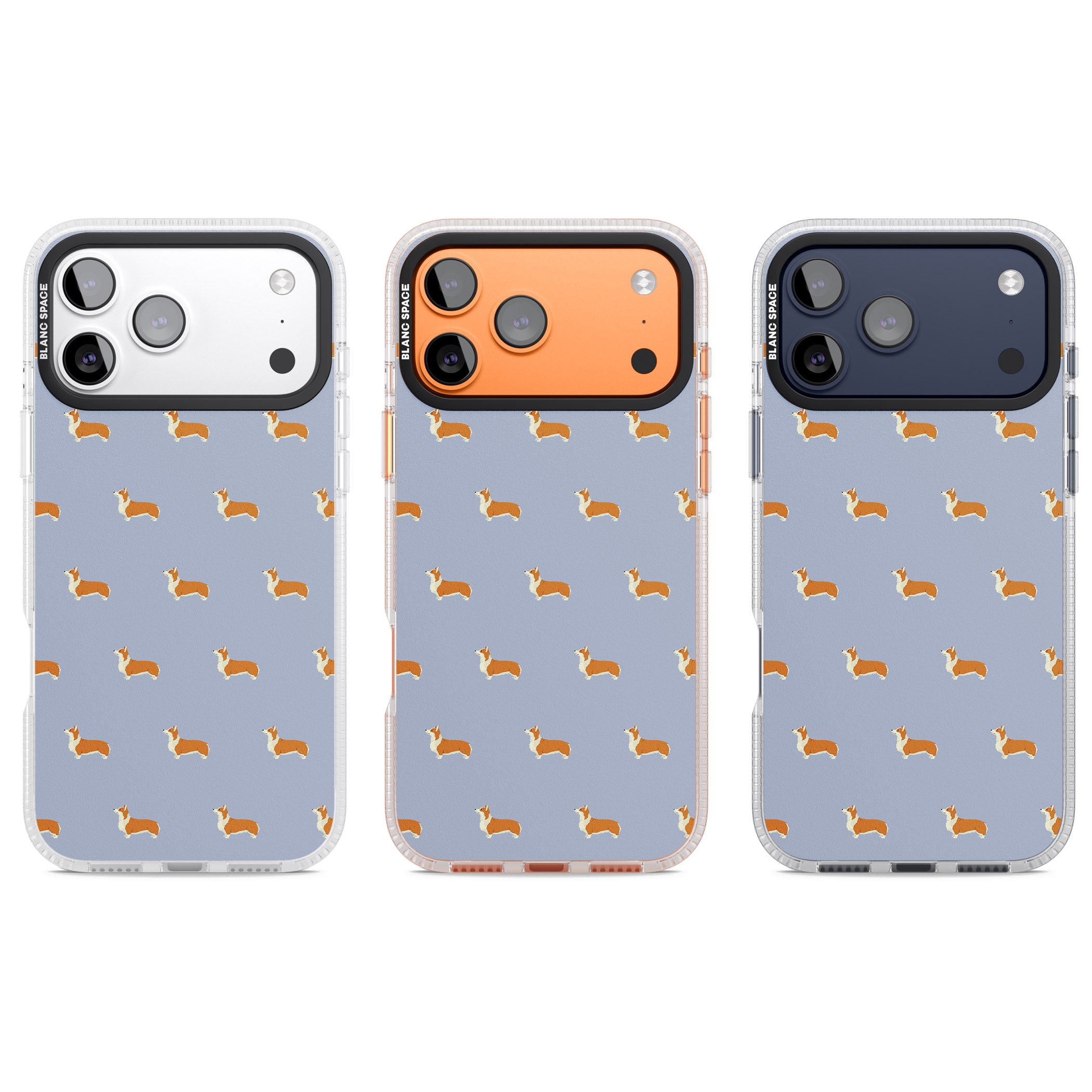 Corgi Pattern iPhone 17 Pro Impact Air Clear Phone Case APT Impact Protection
