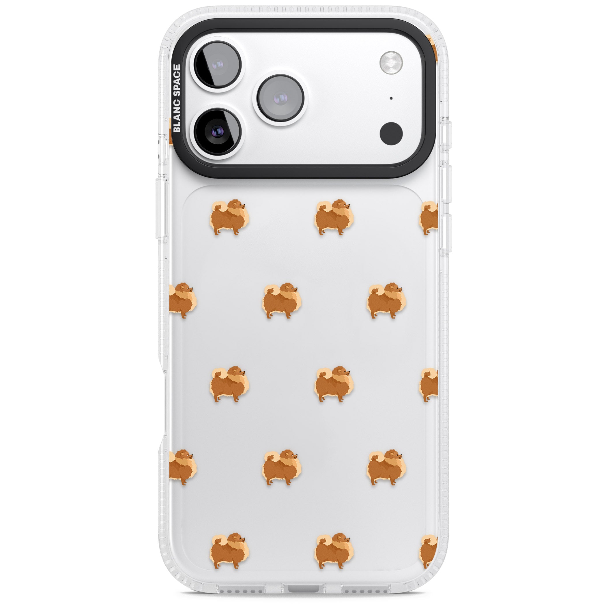 Pomeranian Delight iPhone 17 Pro Max Impact Air Clear Phone Case