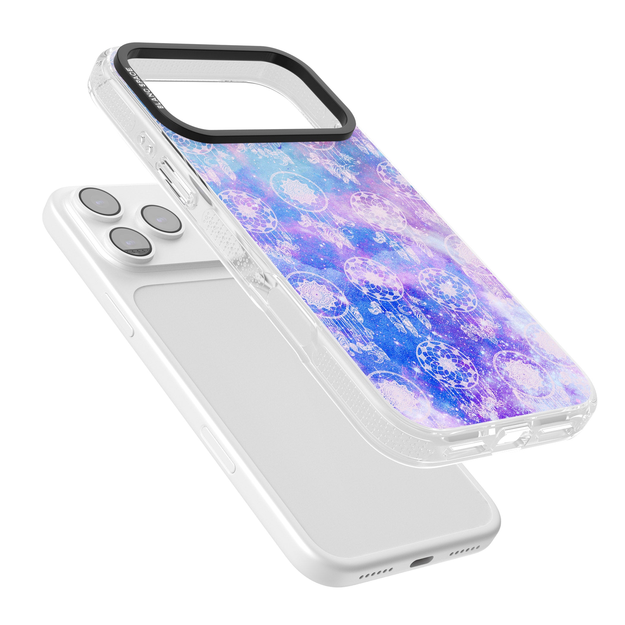 Dreamcatcher Galaxy Tie Dye iPhone 17 Pro Max Impact Air Clear Phone Case Colours