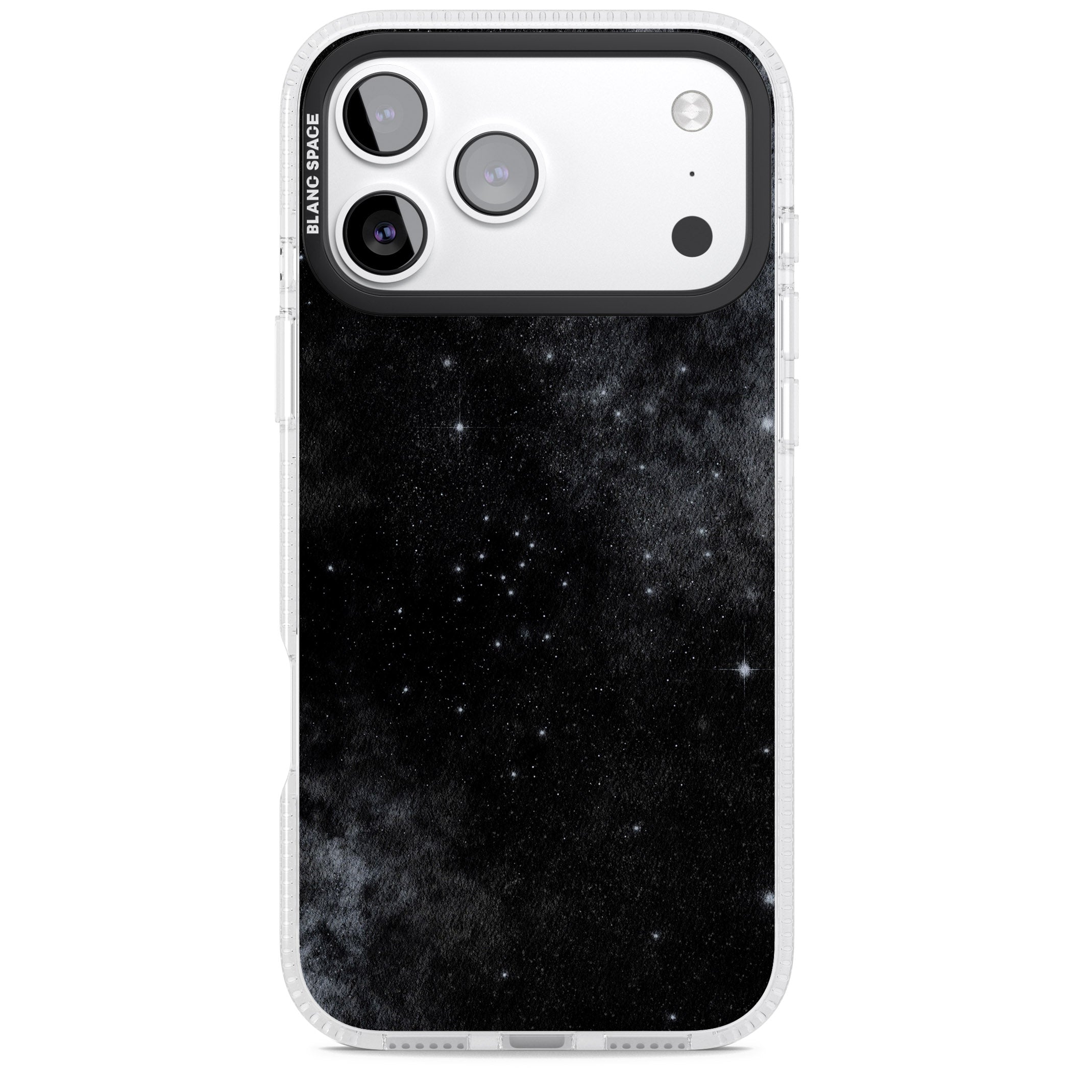 Night Sky Galaxies: Shimmering Stars iPhone 17 Pro Impact Air Clear Phone Case