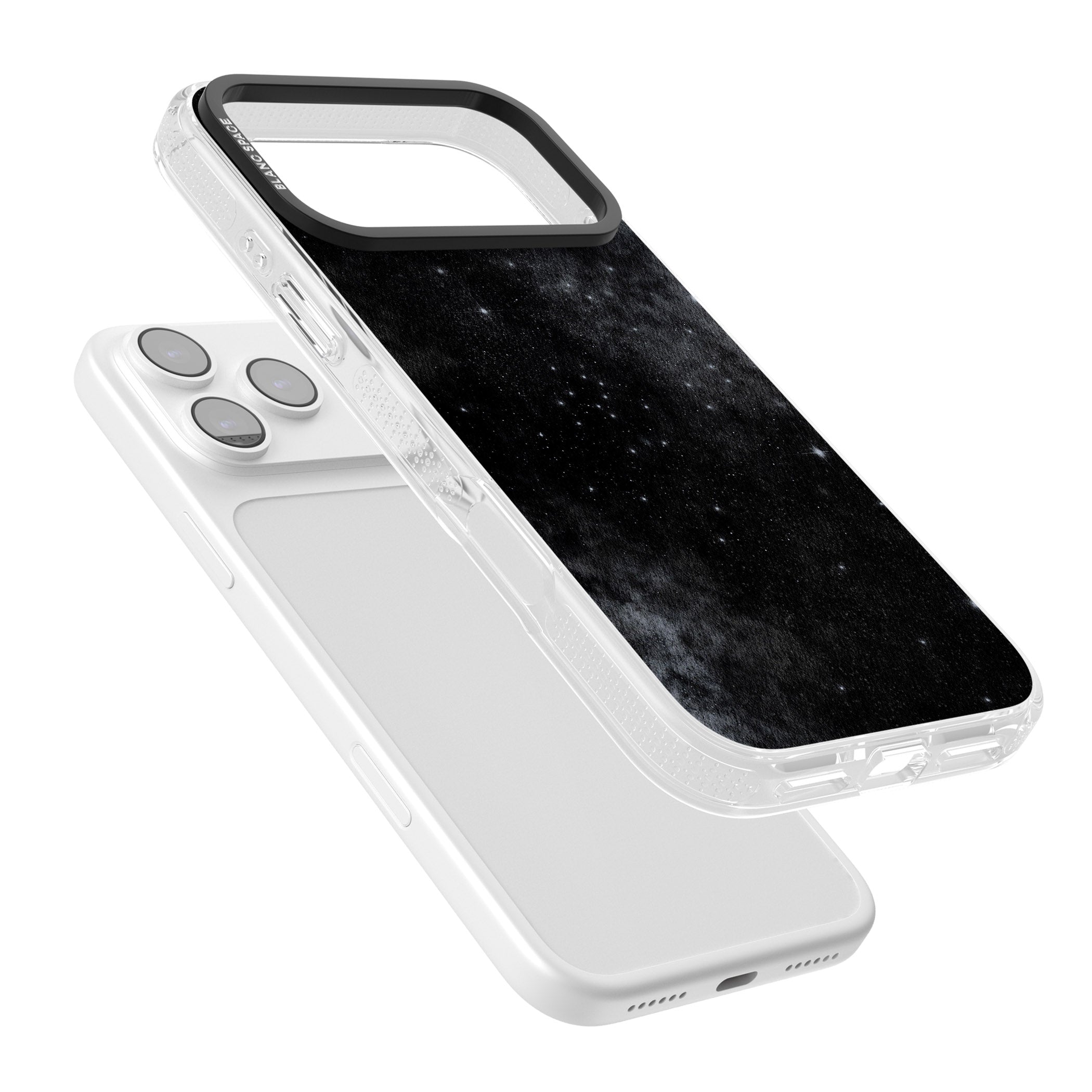Night Sky Galaxies: Shimmering Stars iPhone 17 Pro Impact Air Clear Phone Case Colours