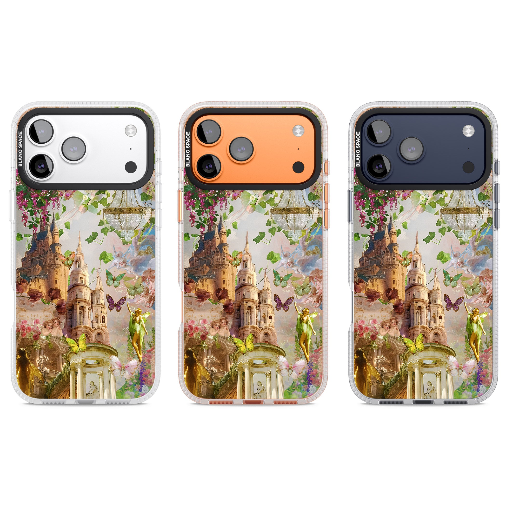 Fairies & Castles Collage iPhone 17 Pro Impact Air Clear Phone Case APT Impact Protection