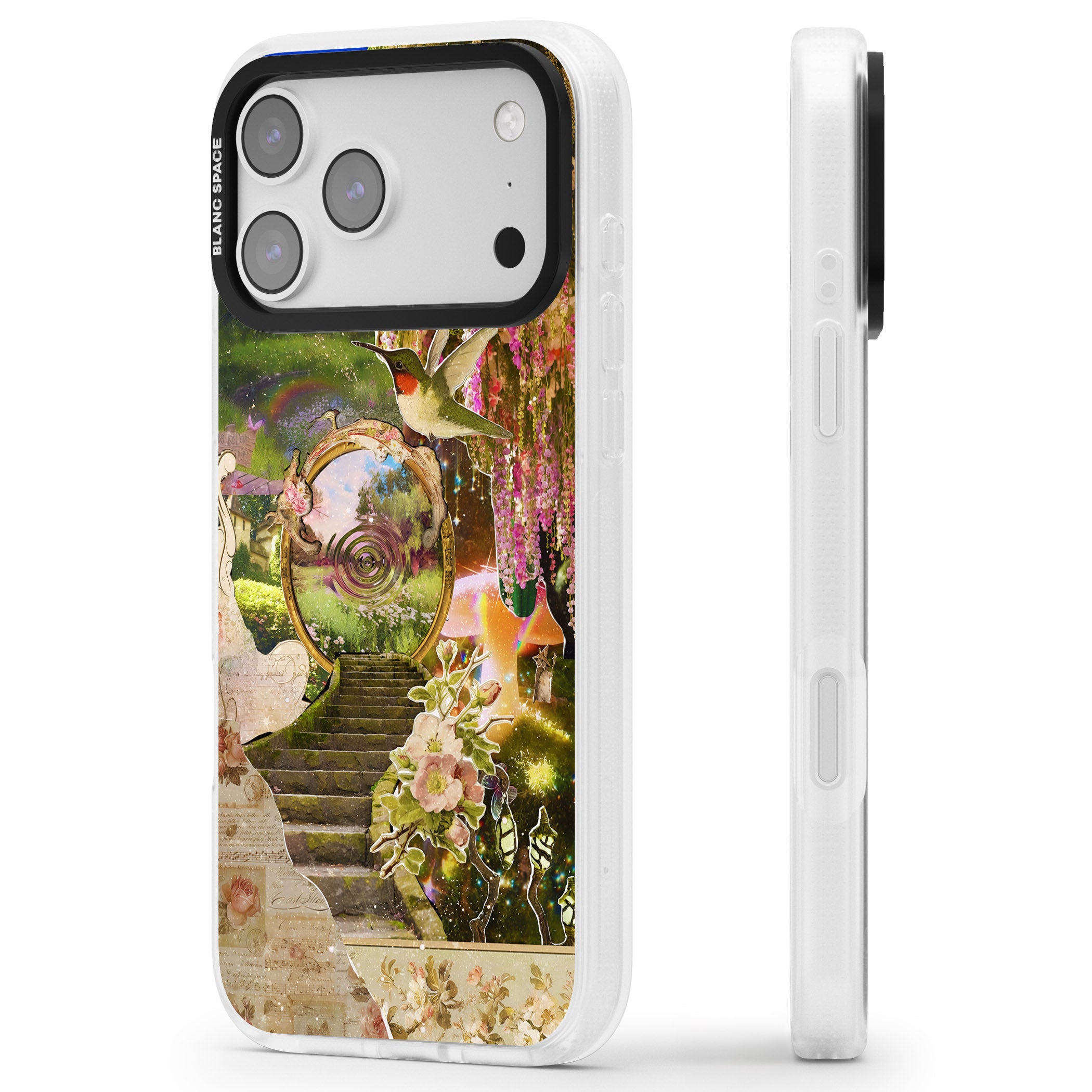Fairy Portal iPhone 17 Pro Impact Air Clear Phone Case Side Profile