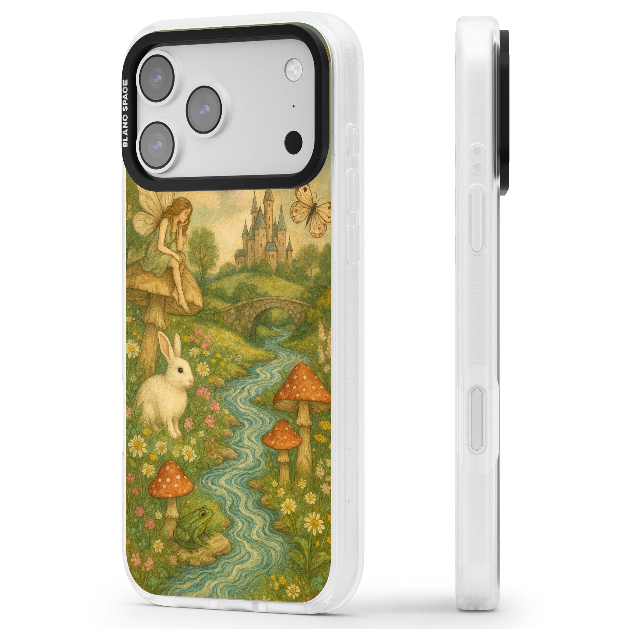 Castle Fairy iPhone 17 Pro Max Impact Air Clear Phone Case Side Profile