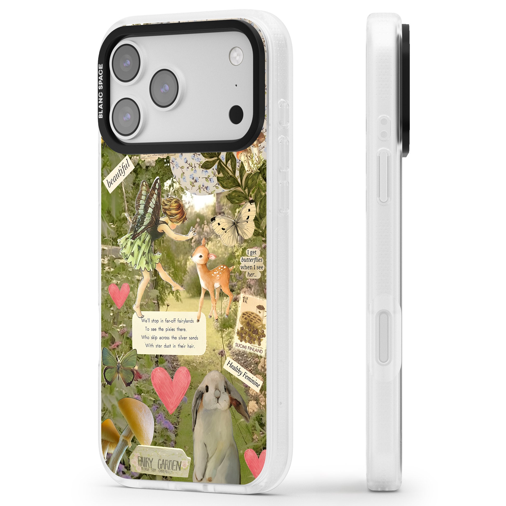 Soft Fairy iPhone 17 Pro Impact Air Clear Phone Case Side Profile