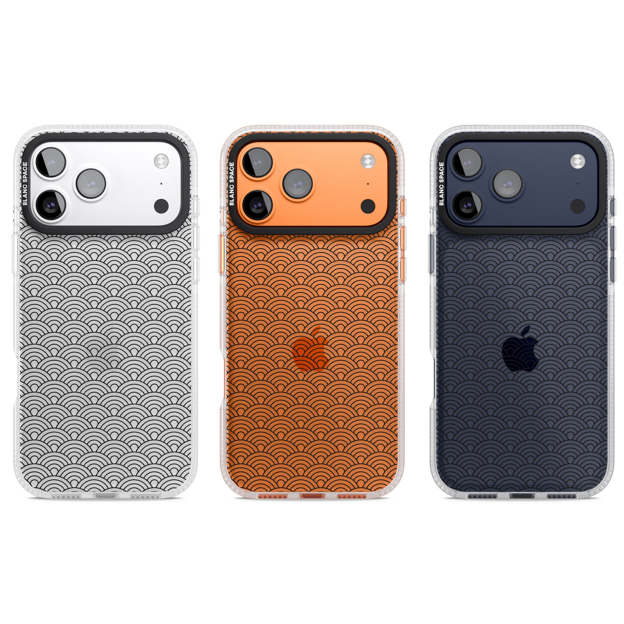 Scalloped Waves iPhone 17 Pro Impact Air Clear Phone Case APT Impact Protection