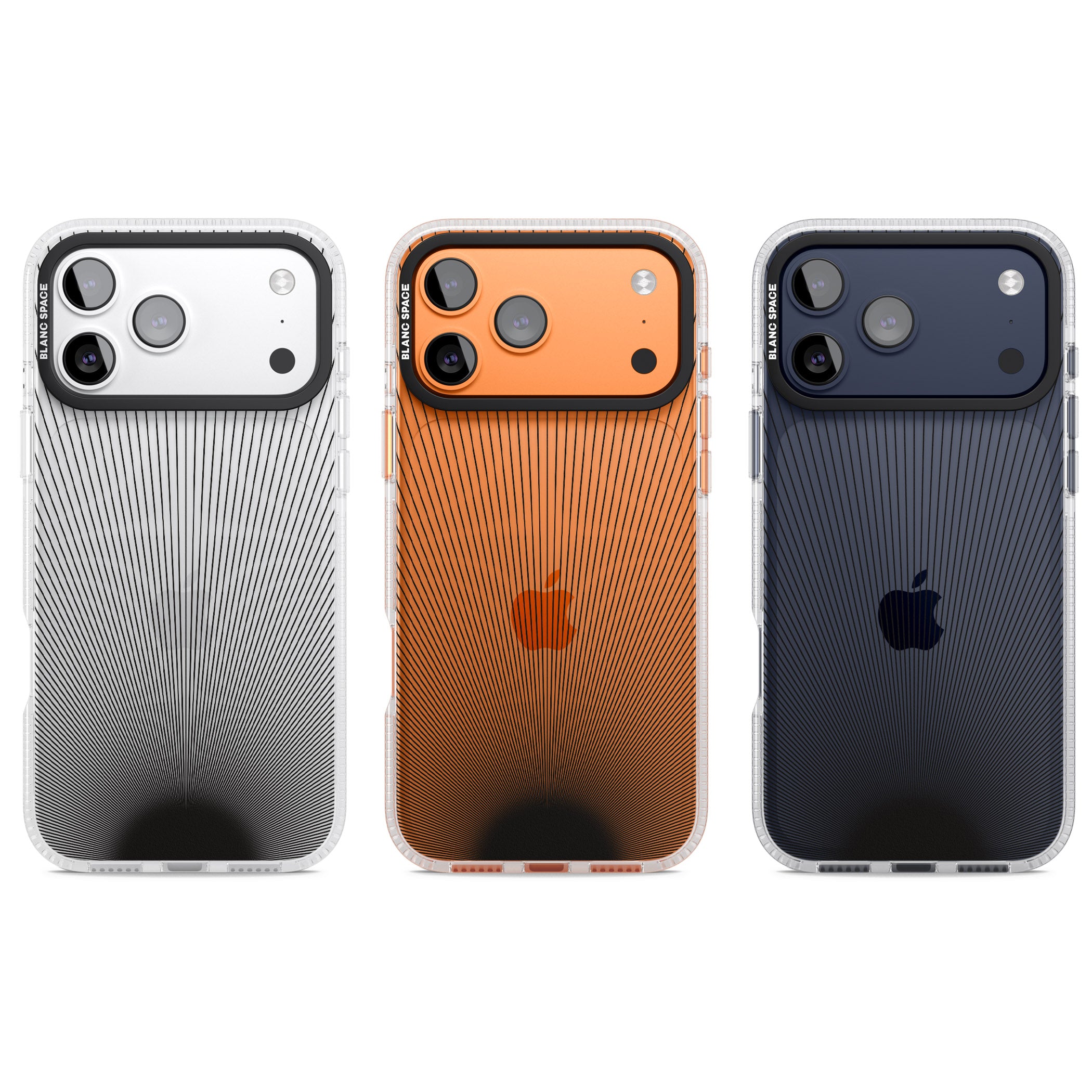 Linear Sunburst iPhone 17 Pro Impact Air Clear Phone Case APT Impact Protection