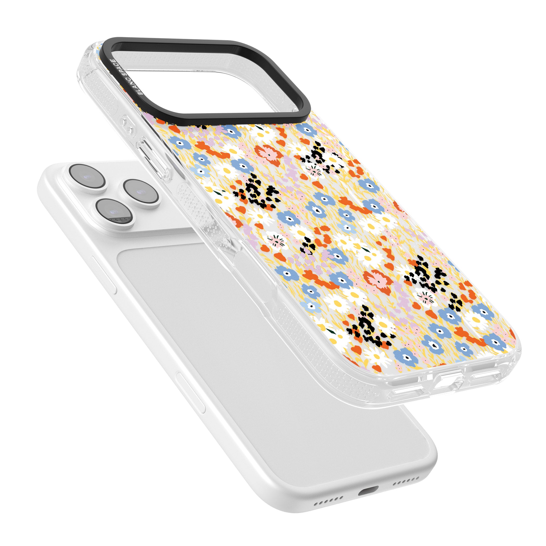 Floral Delight: Vibrant Blooms iPhone 17 Pro Impact Air Clear Phone Case Colours