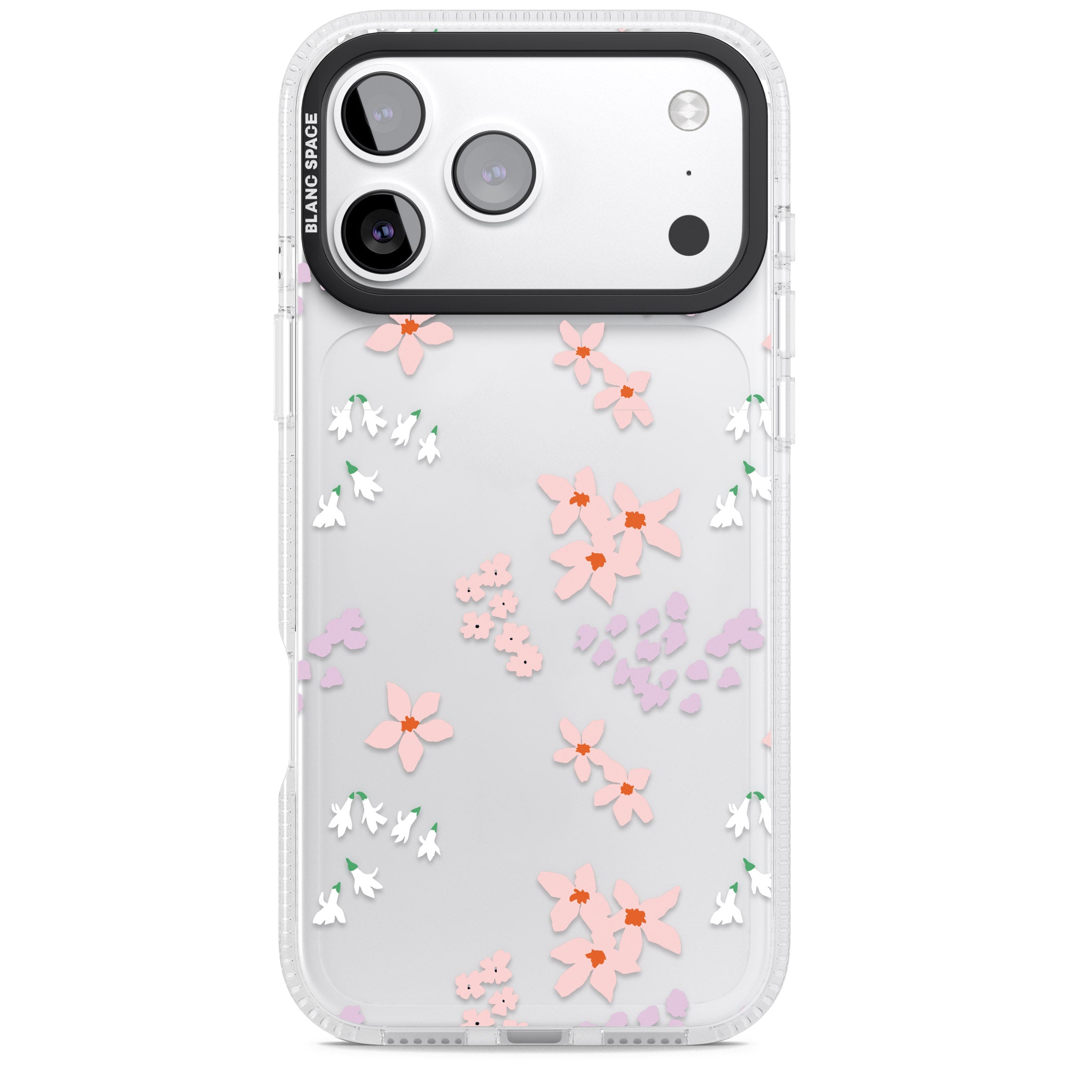 Pink & Purple Flower Mix iPhone 17 Pro Max Impact Air Clear Phone Case