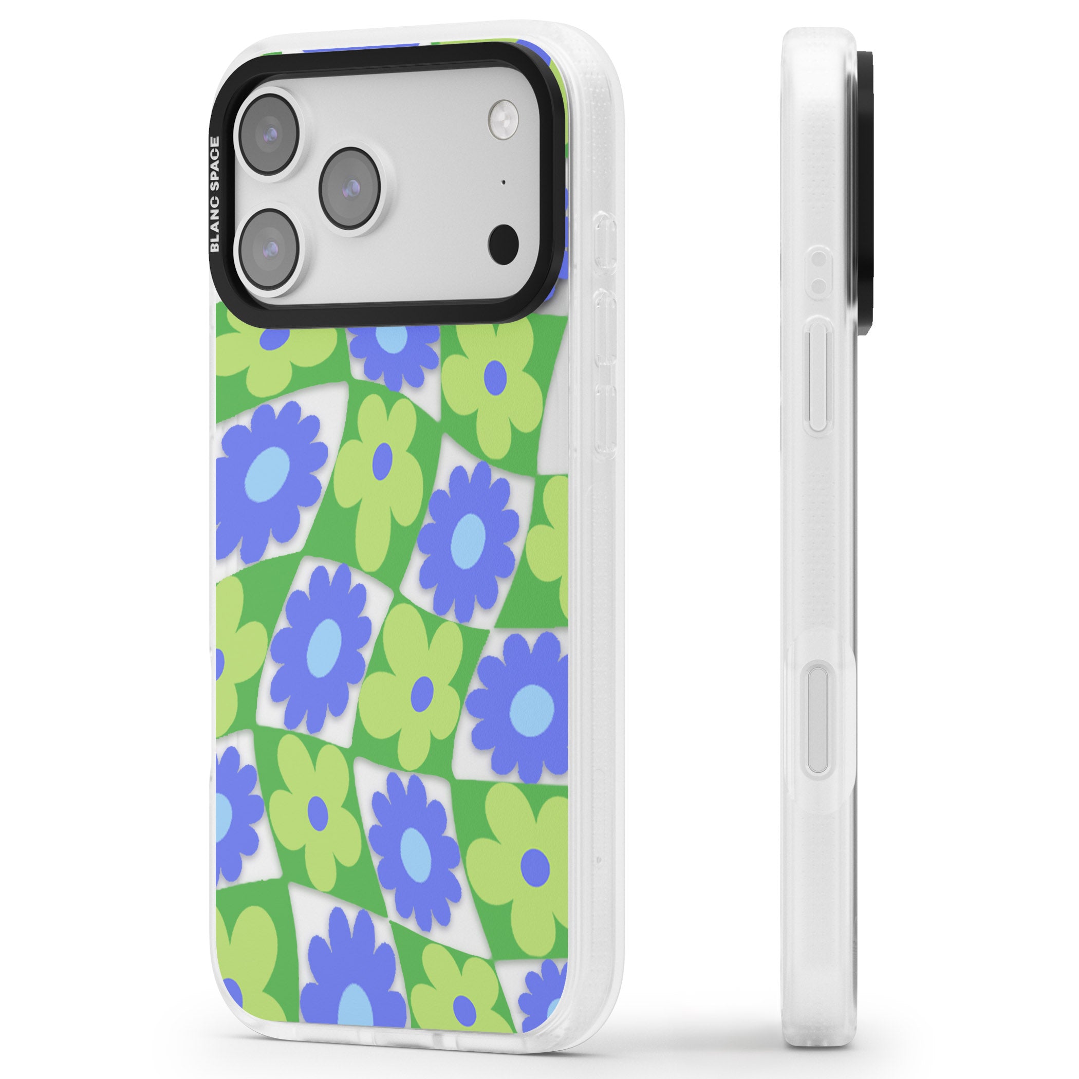 Garden Party iPhone 17 Pro Impact Air Clear Phone Case Side Profile