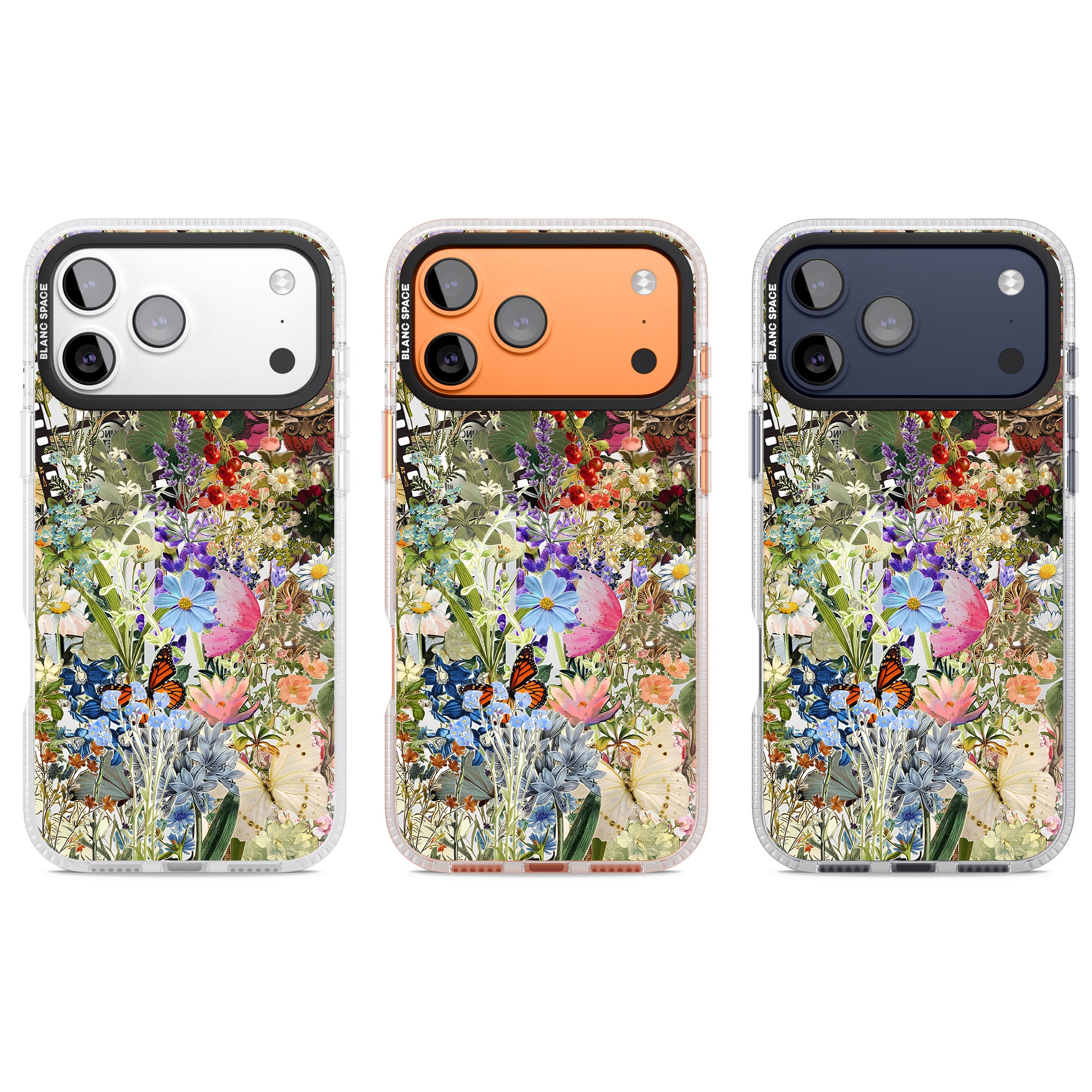 Flower Mix Collage iPhone 17 Pro Impact Air Clear Phone Case APT Impact Protection