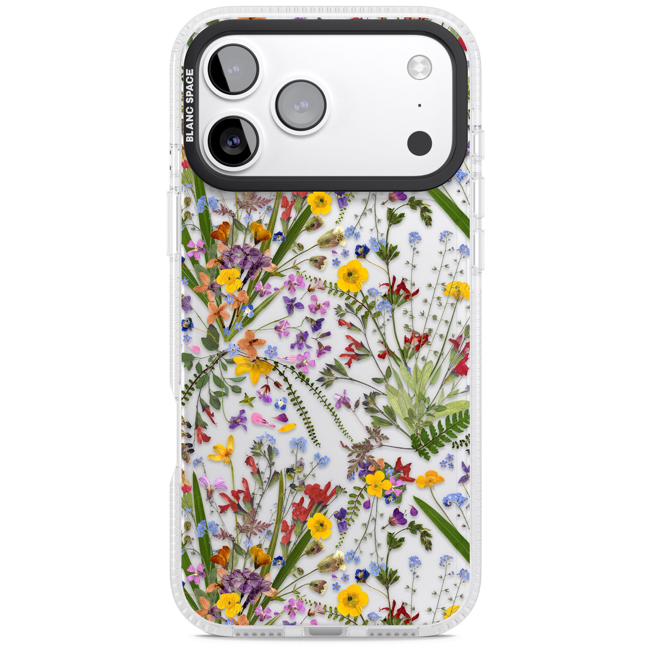 Wildflower & Leaves iPhone 17 Pro Impact Air Clear Phone Case
