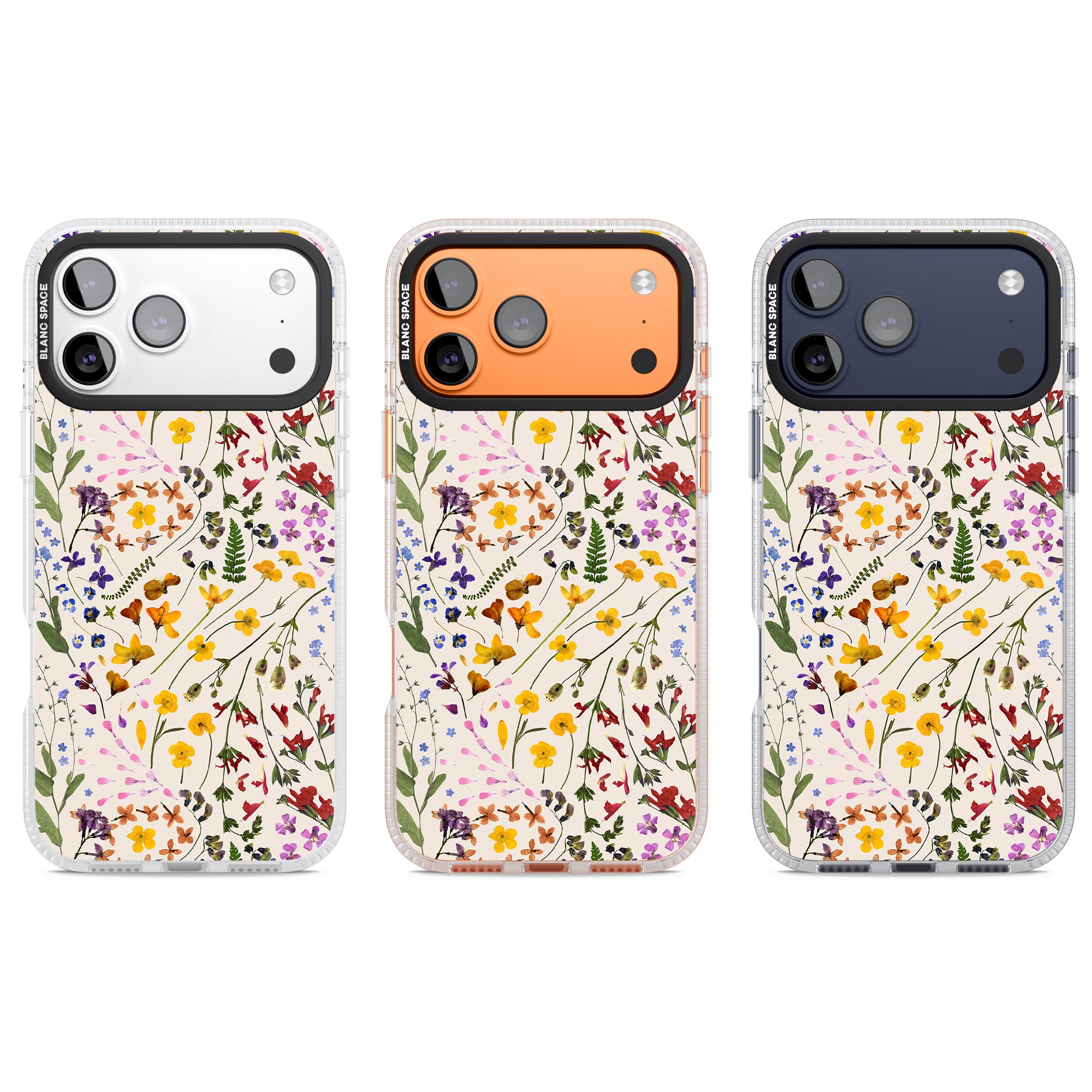 Wildflower Bouquet Cream iPhone 17 Pro Impact Air Clear Phone Case APT Impact Protection