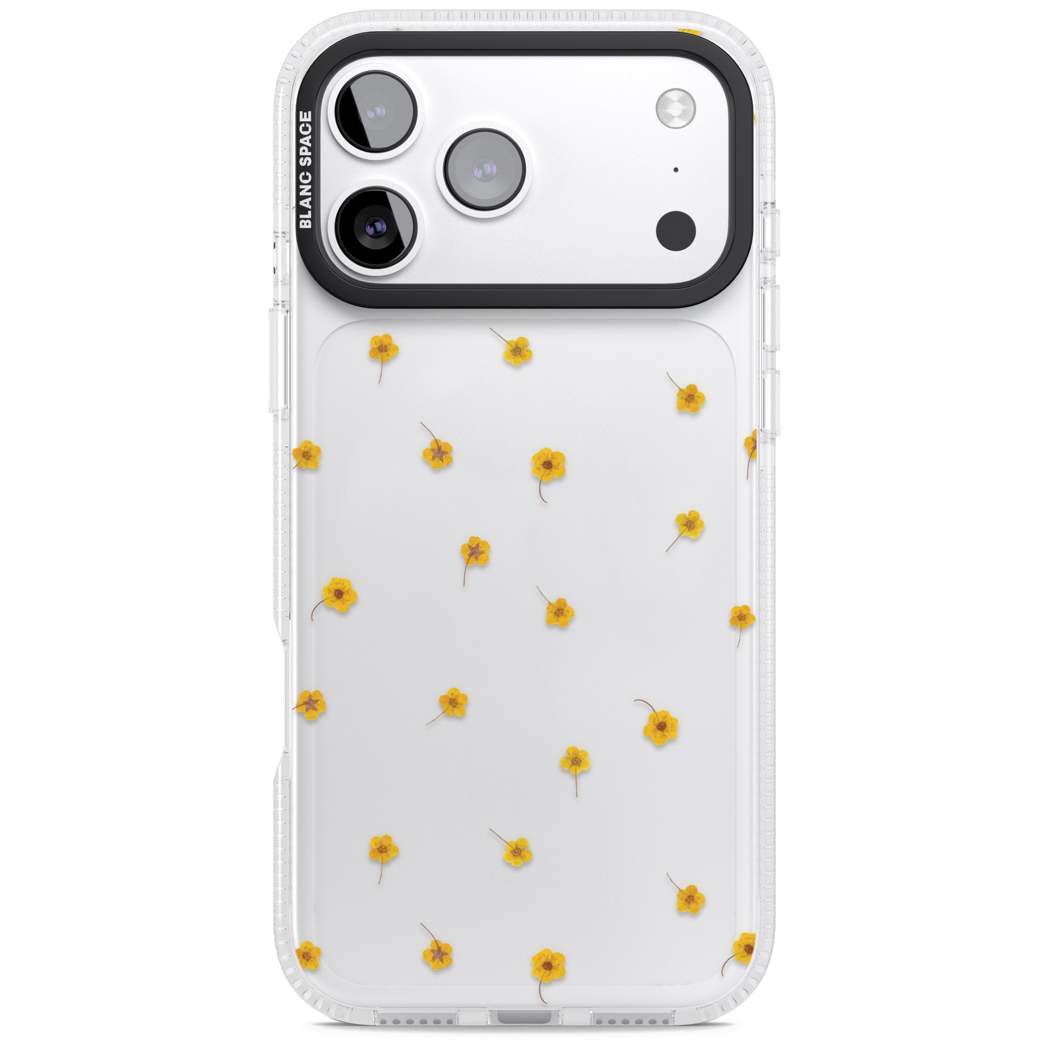 Sunny Scatter Flower iPhone 17 Pro Impact Air Clear Phone Case