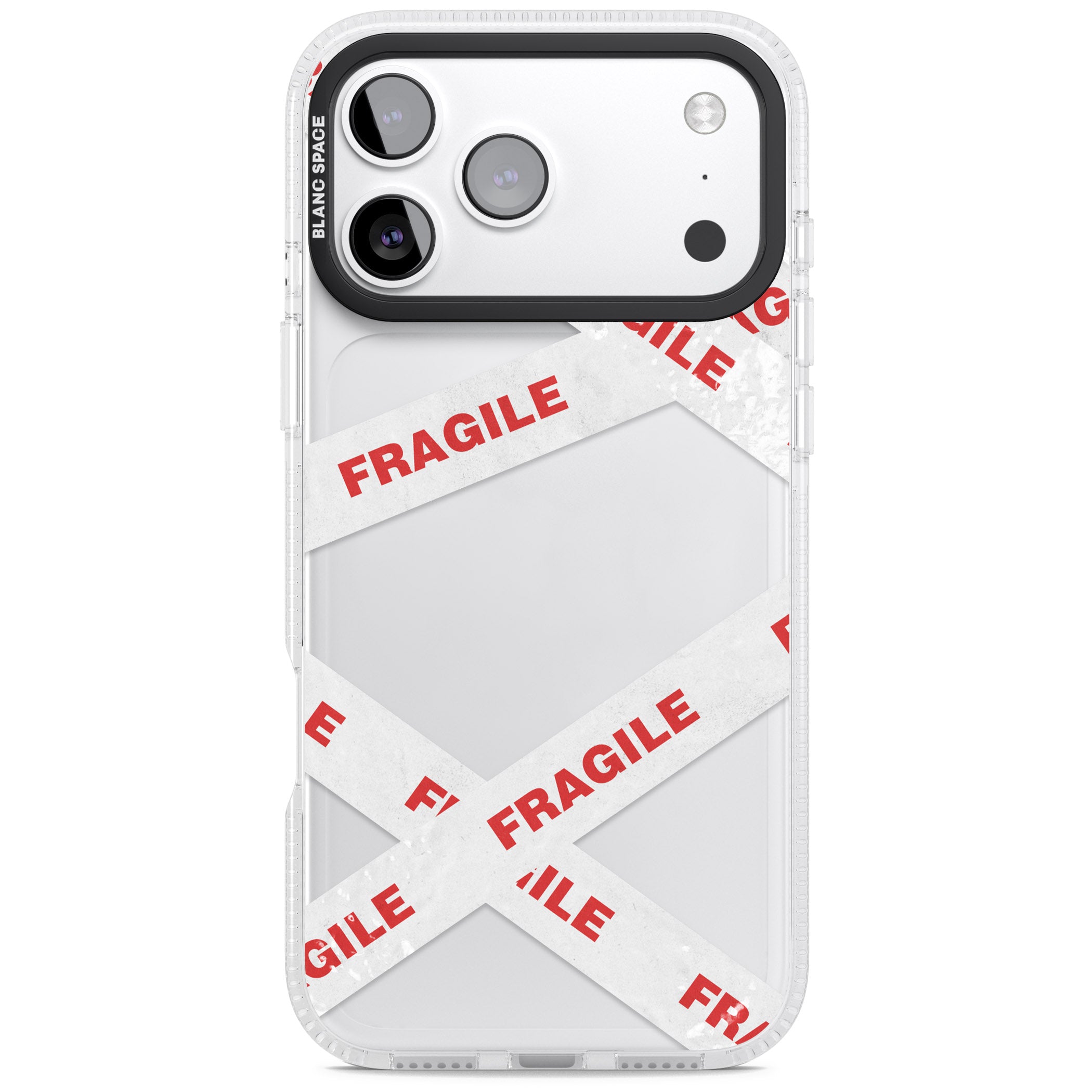 Fragile Tape iPhone 17 Pro Impact Air Clear Phone Case