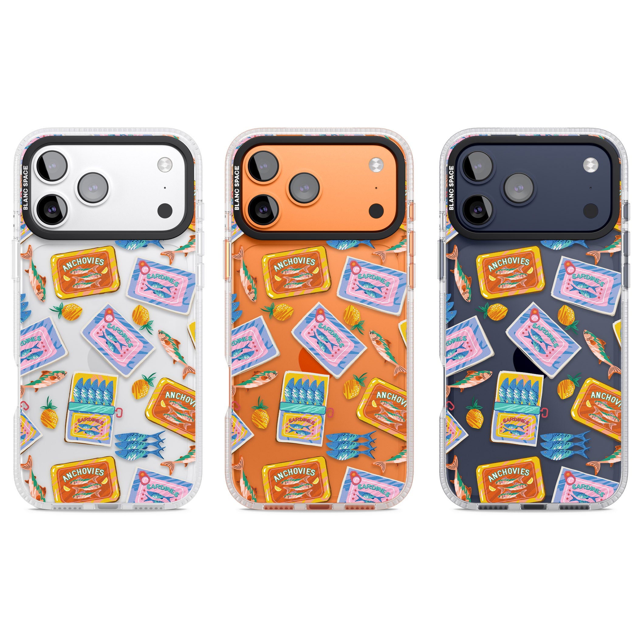 Sardines & Anchovies iPhone 17 Pro Impact Air Clear Phone Case APT Impact Protection