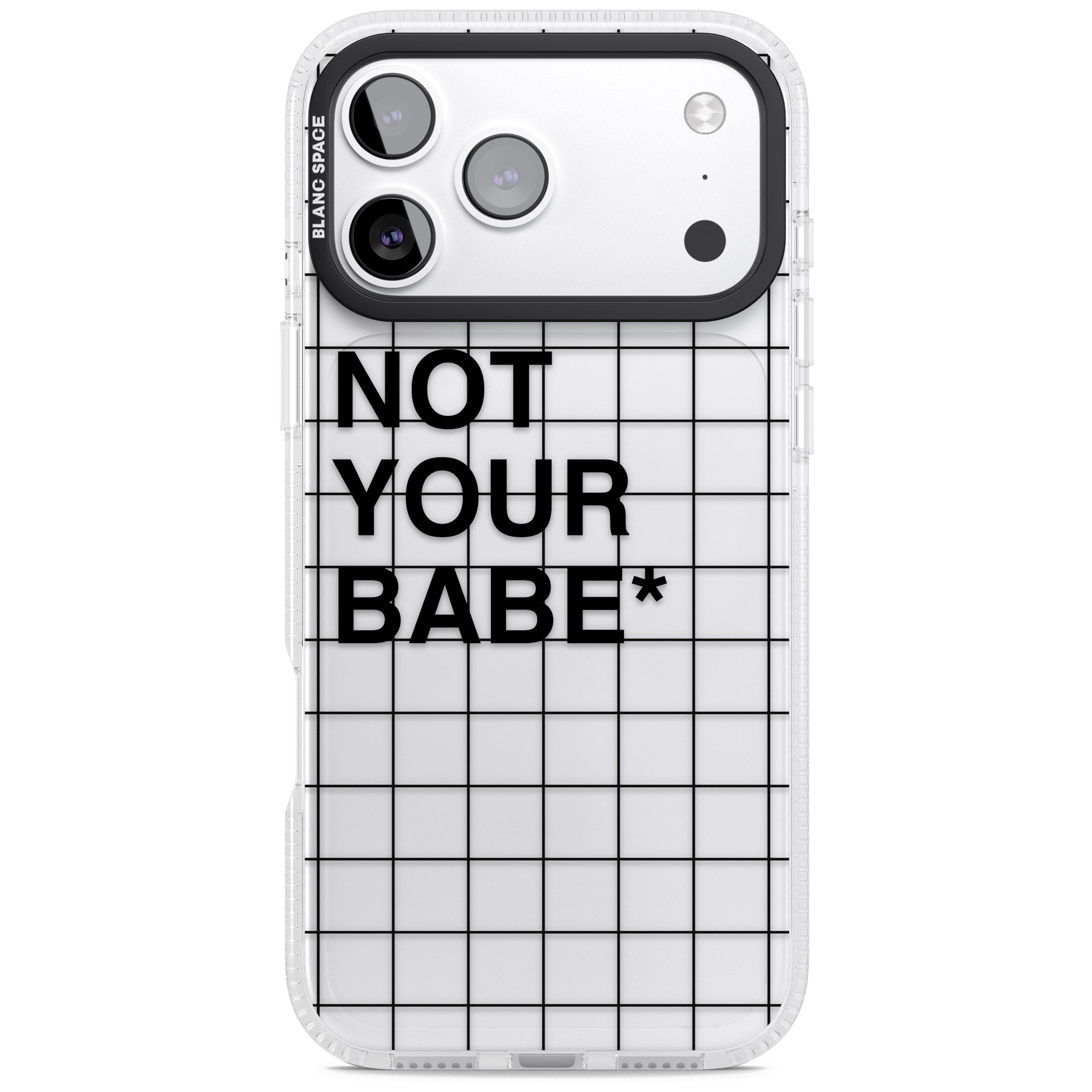 Not Your Babe iPhone 17 Pro Max Impact Air Clear Phone Case
