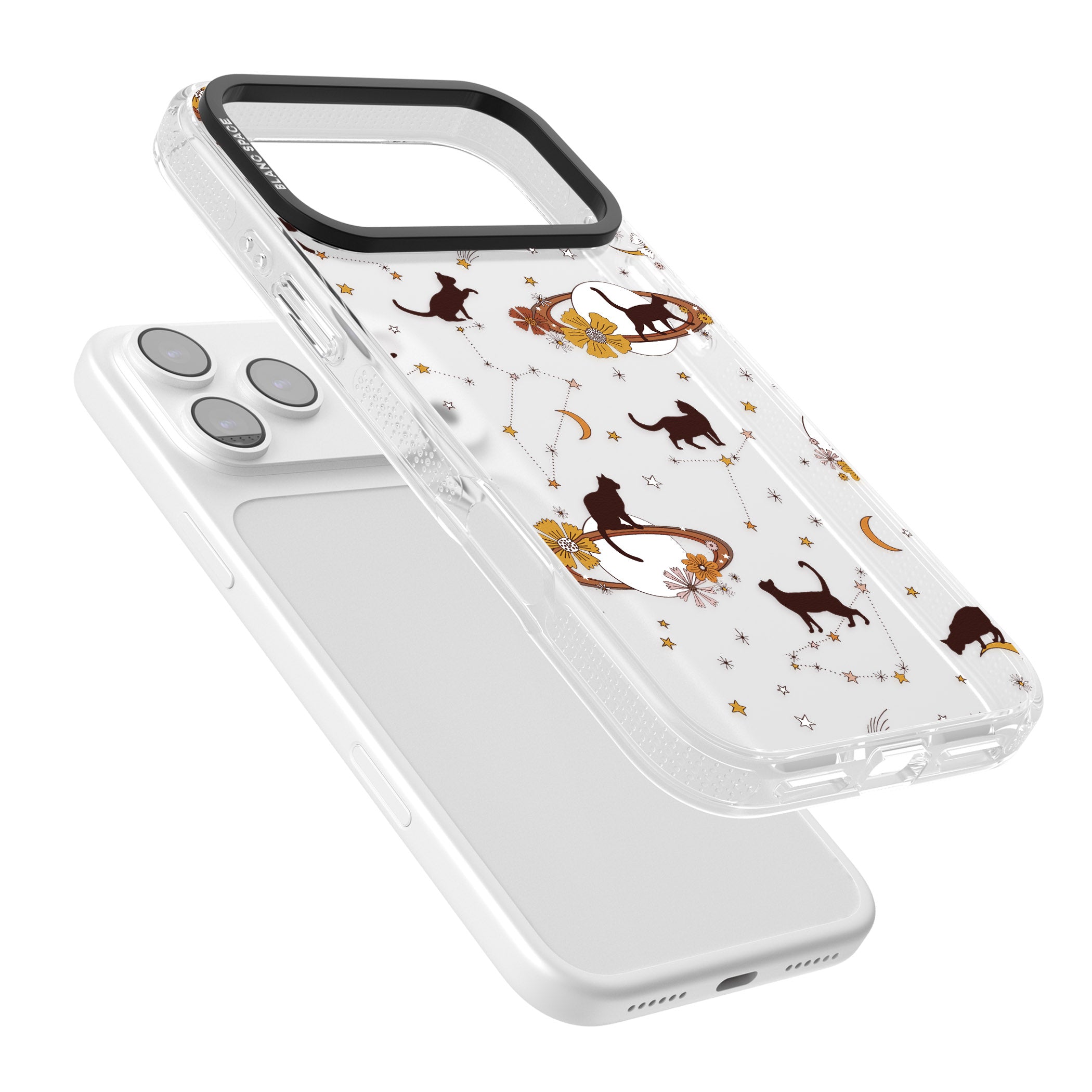 Halloween Cats And Astrology iPhone 17 Pro Max Impact Air Clear Phone Case Colours