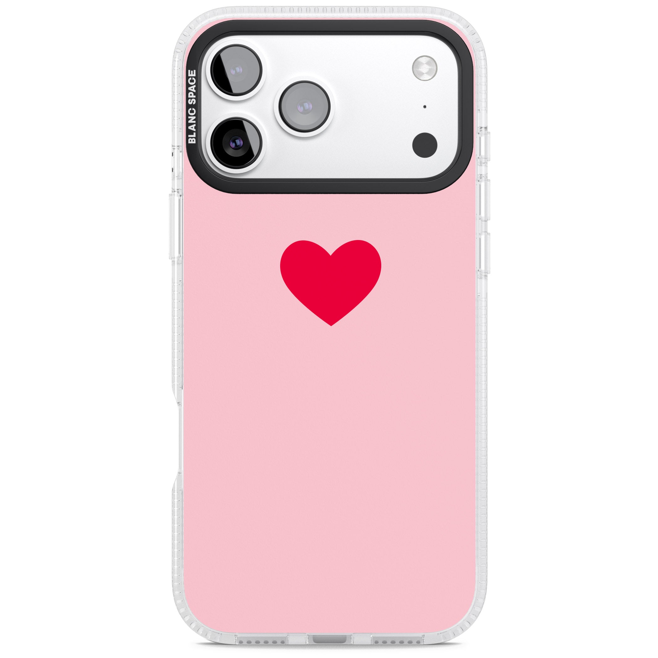 Red & Pink Heart iPhone 17 Pro Max Impact Air Clear Phone Case