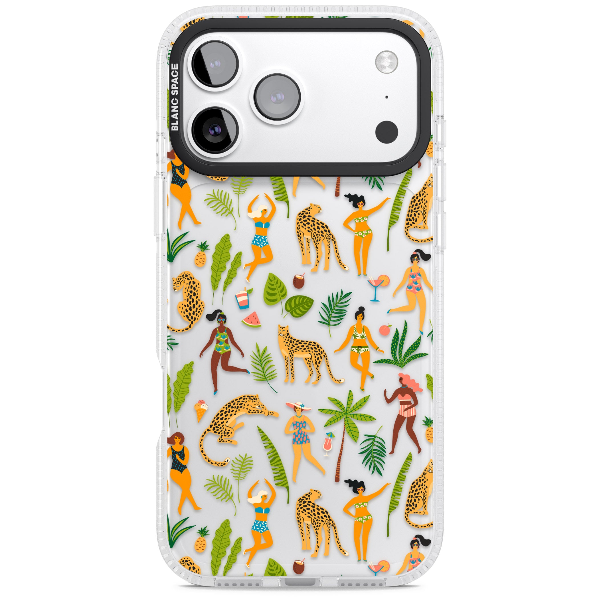Tropical Party Vibes iPhone 17 Pro Max Impact Air Clear Phone Case