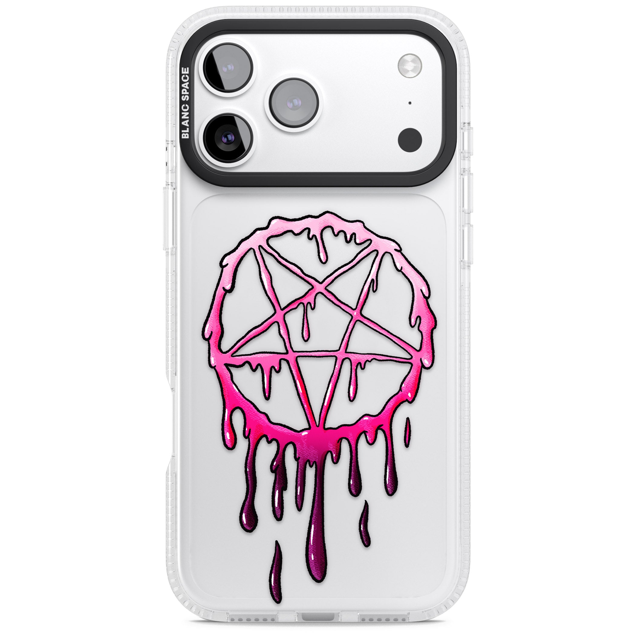 Pentagram Of Blood iPhone 17 Pro Max Impact Air Clear Phone Case
