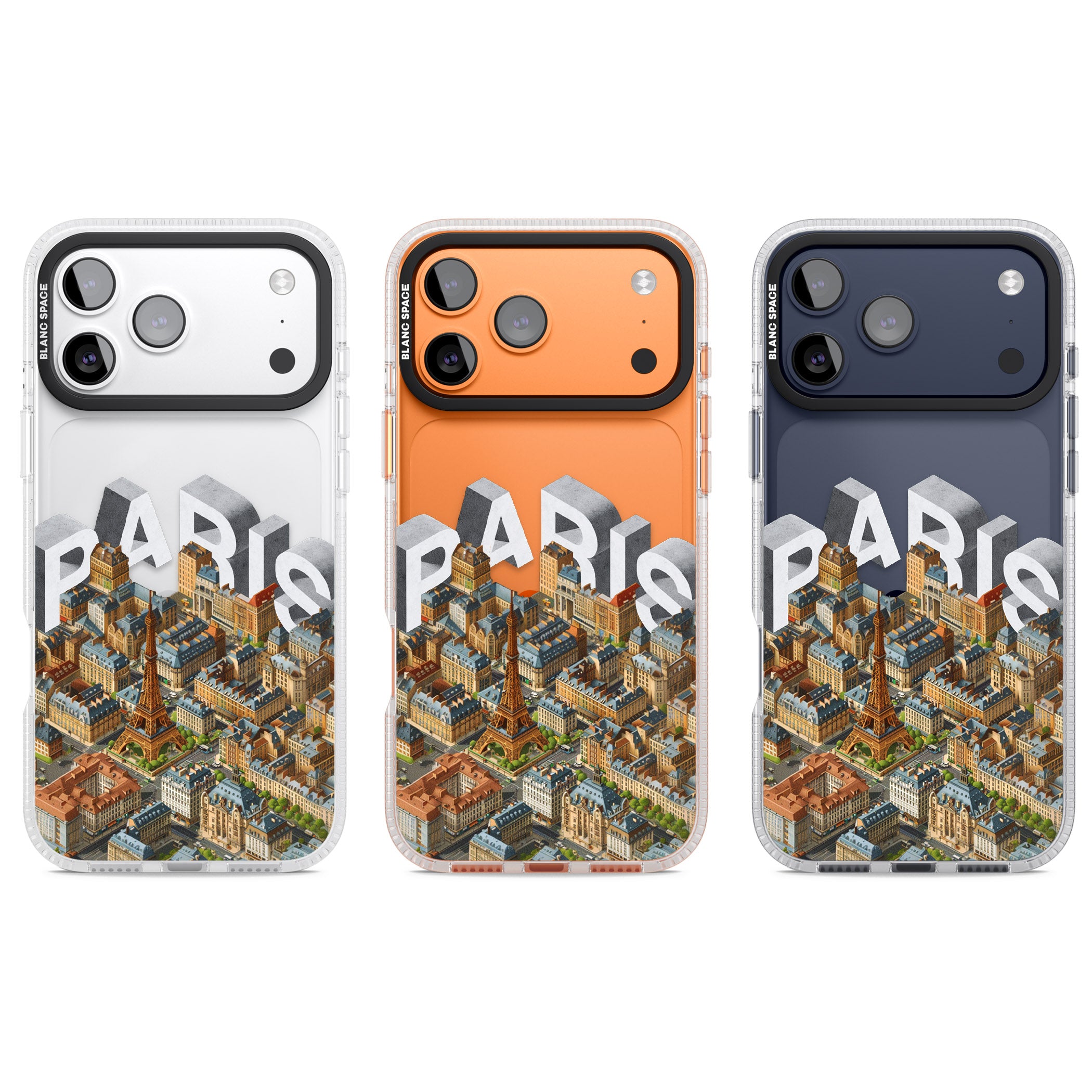 Paris iPhone 17 Pro Impact Air Clear Phone Case APT Impact Protection