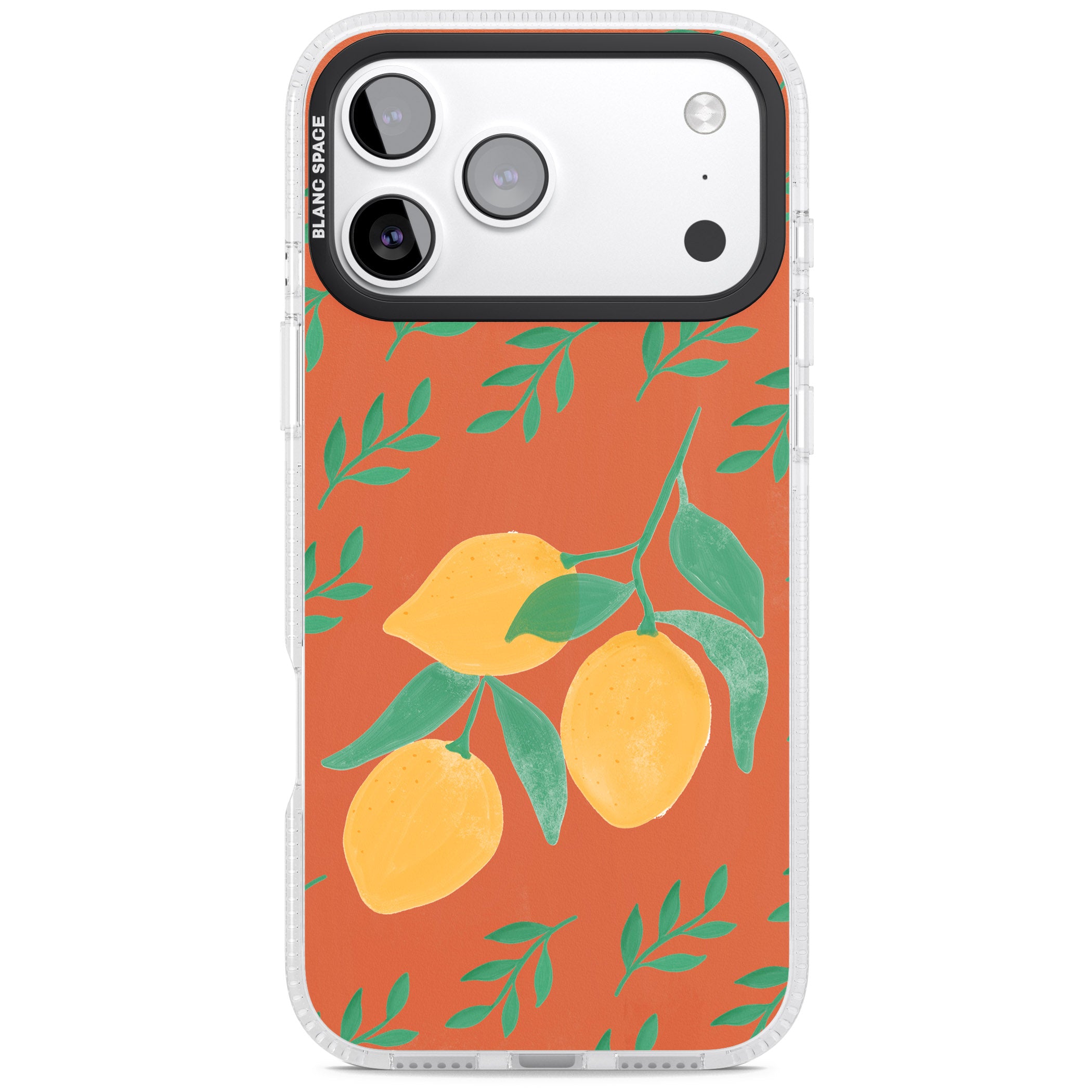 Tuscan Lemons iPhone 17 Pro Impact Air Clear Phone Case