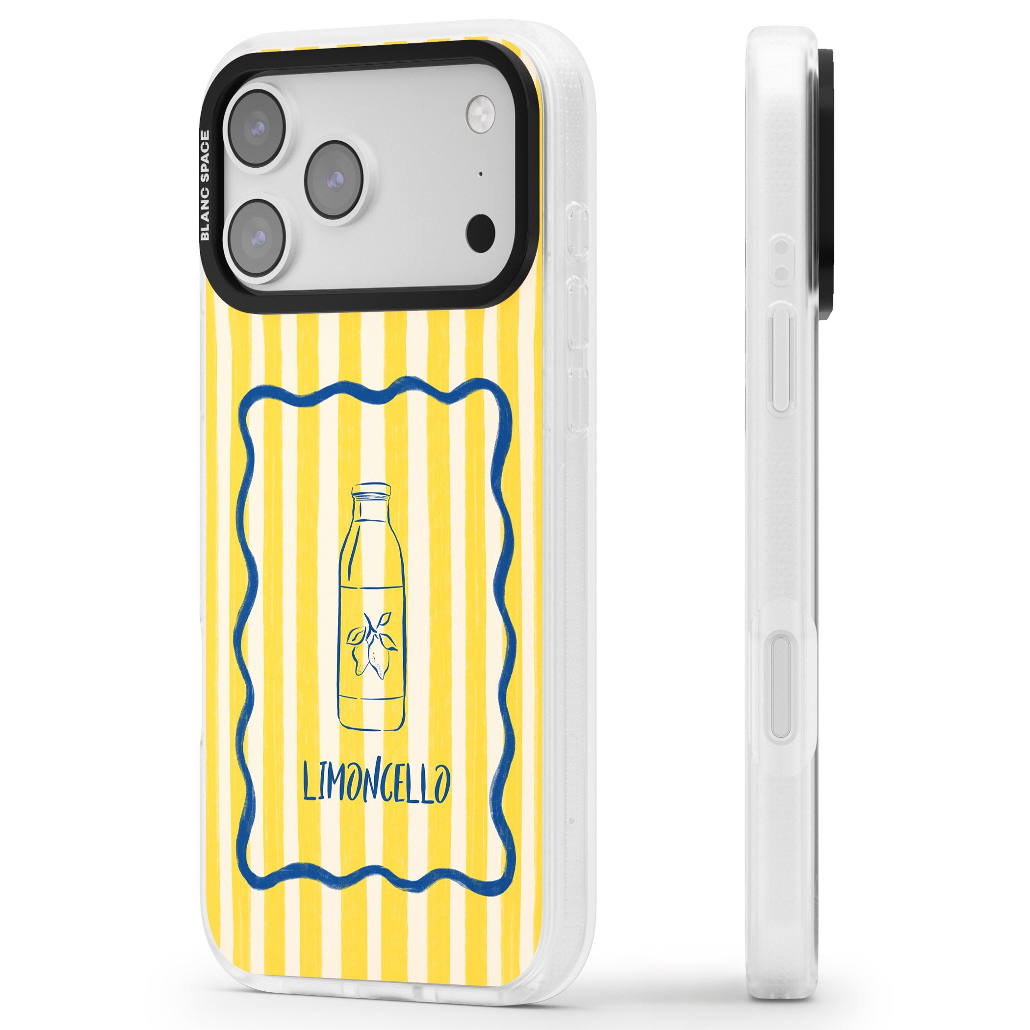 Limoncello iPhone 17 Pro Max Impact Air Clear Phone Case Side Profile