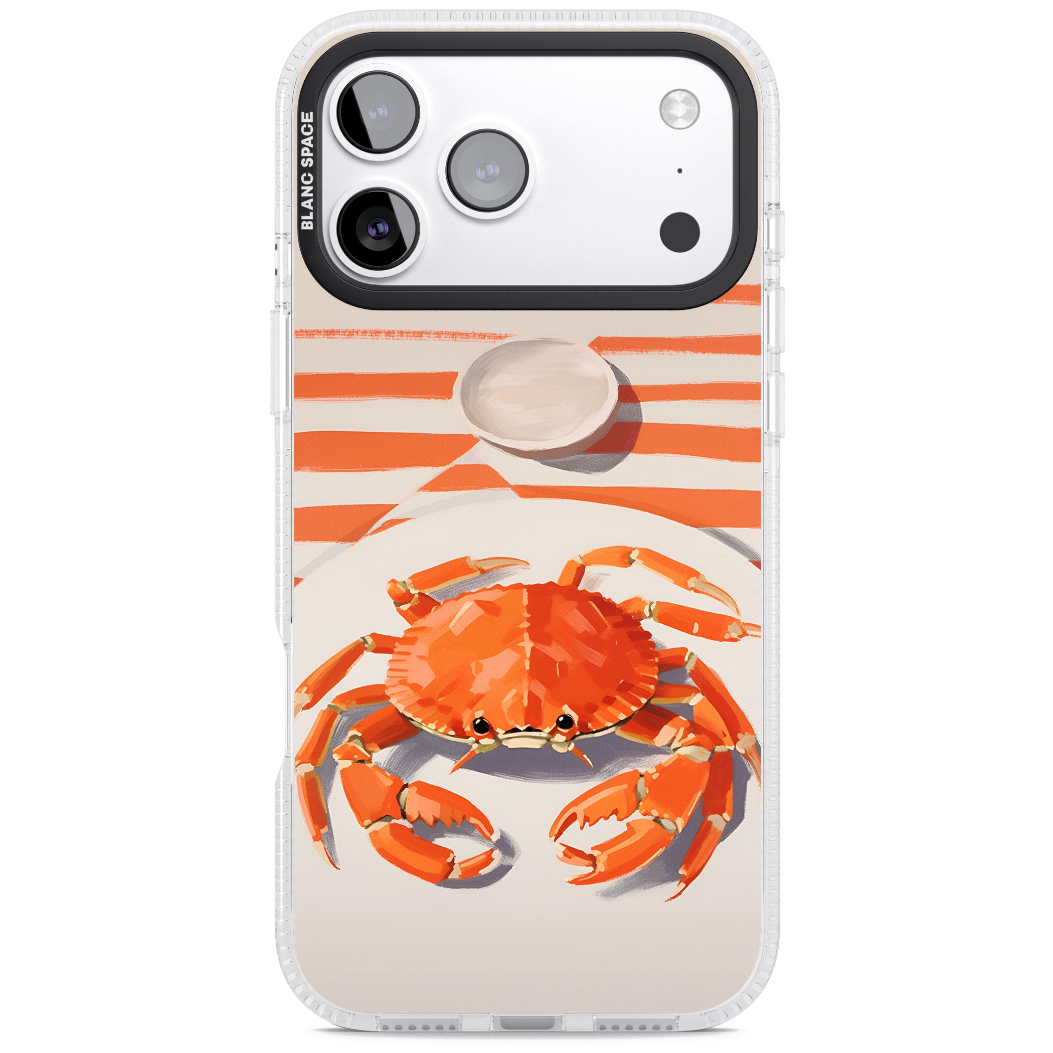 Beach Crab iPhone 17 Pro Impact Air Clear Phone Case