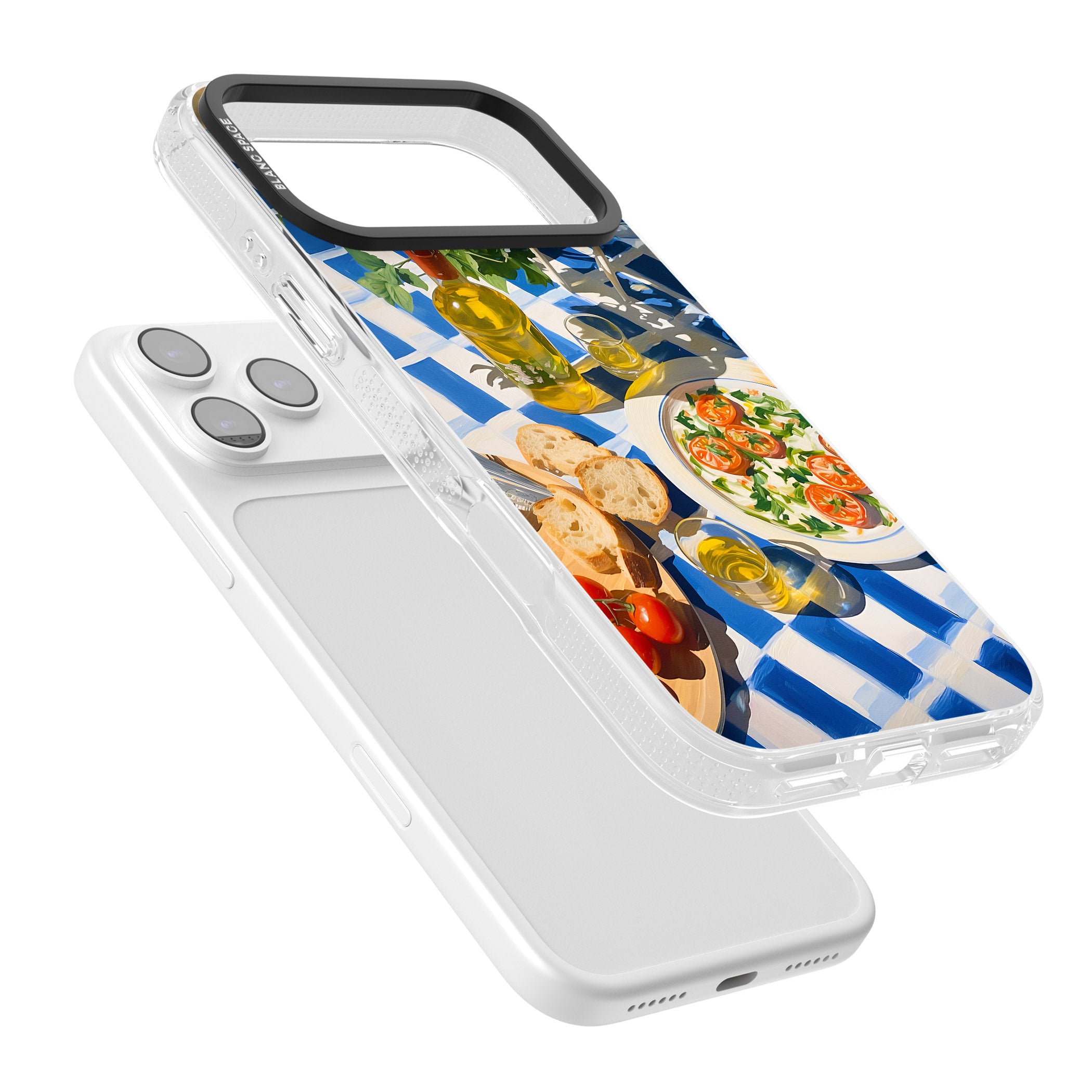 Caprese Salad iPhone 17 Pro Max Impact Air Clear Phone Case Colours