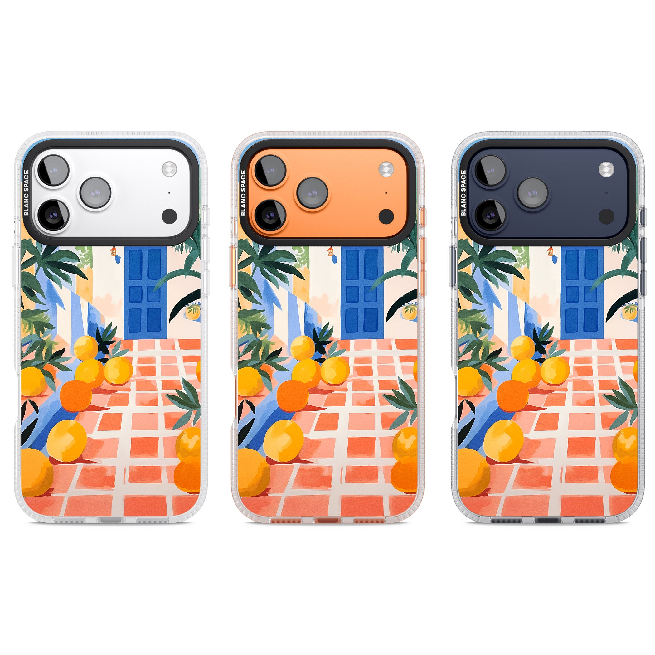 Greek Courtyard iPhone 17 Pro Impact Air Clear Phone Case APT Impact Protection