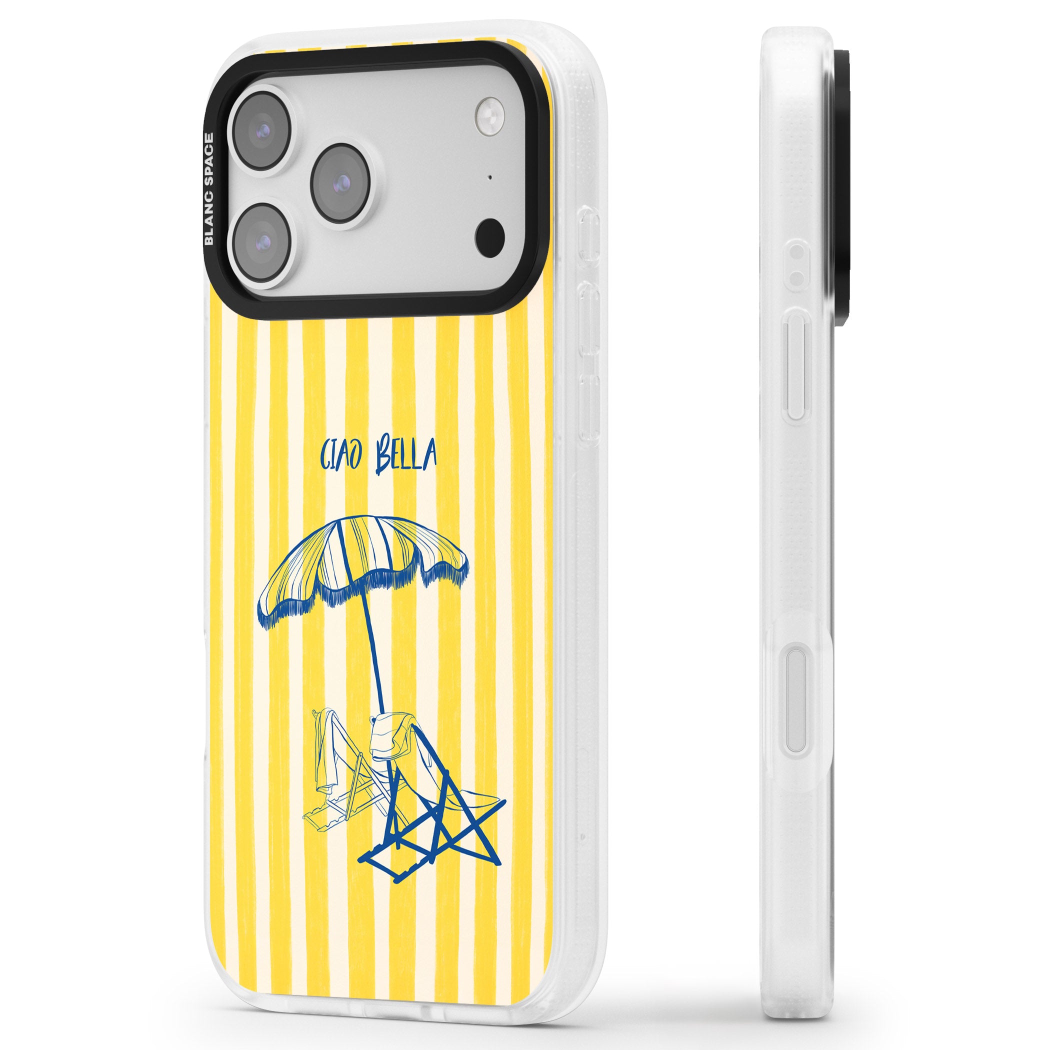 Ciao Bella iPhone 17 Pro Max Impact Air Clear Phone Case Side Profile