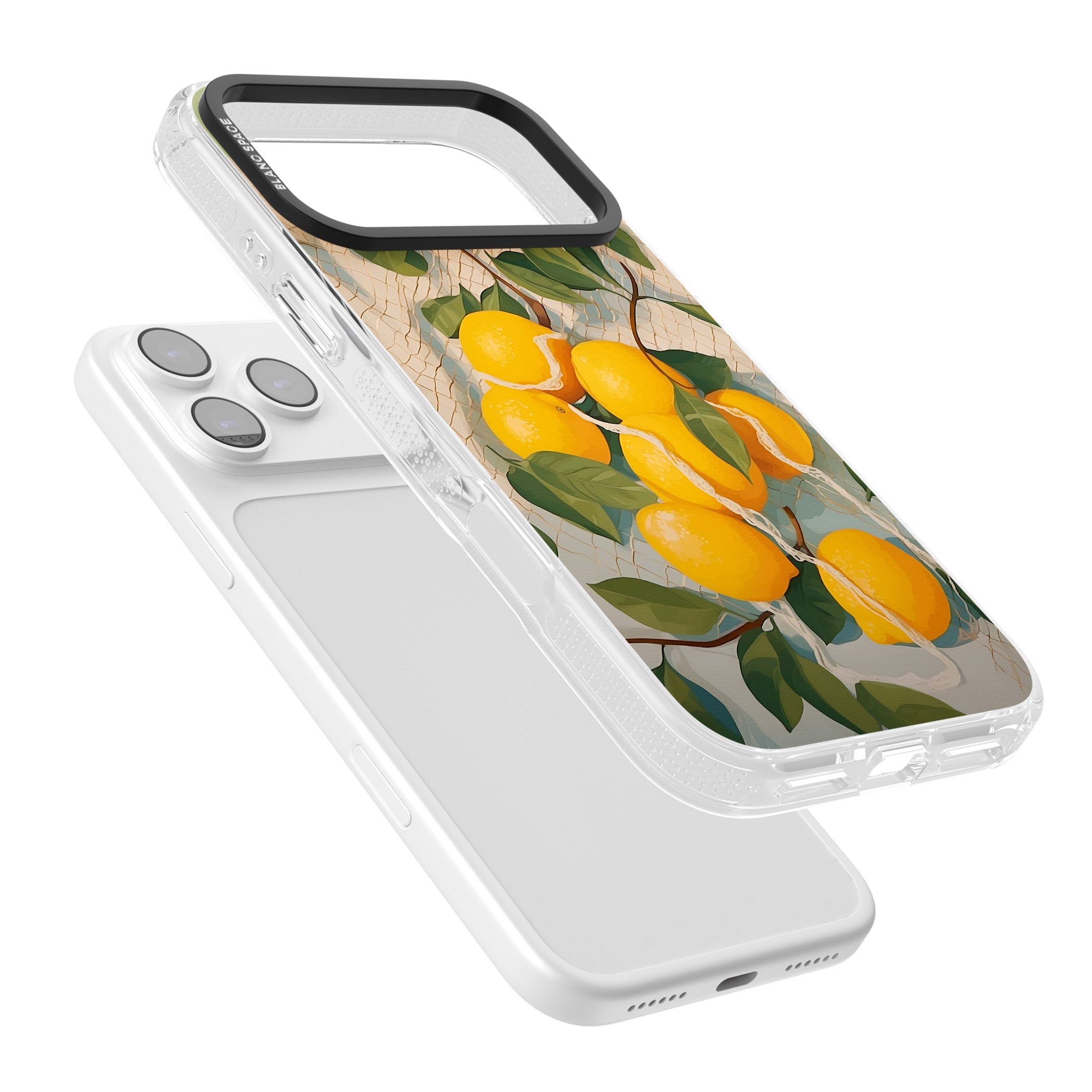 Lemon Vines iPhone 17 Pro Max Impact Air Clear Phone Case Colours