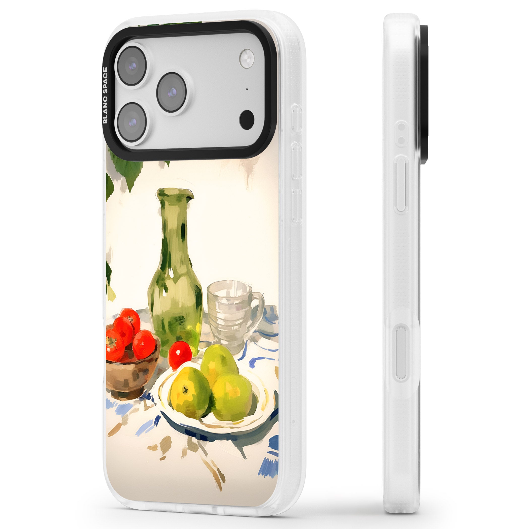 Green Carafe iPhone 17 Pro Max Impact Air Clear Phone Case Side Profile