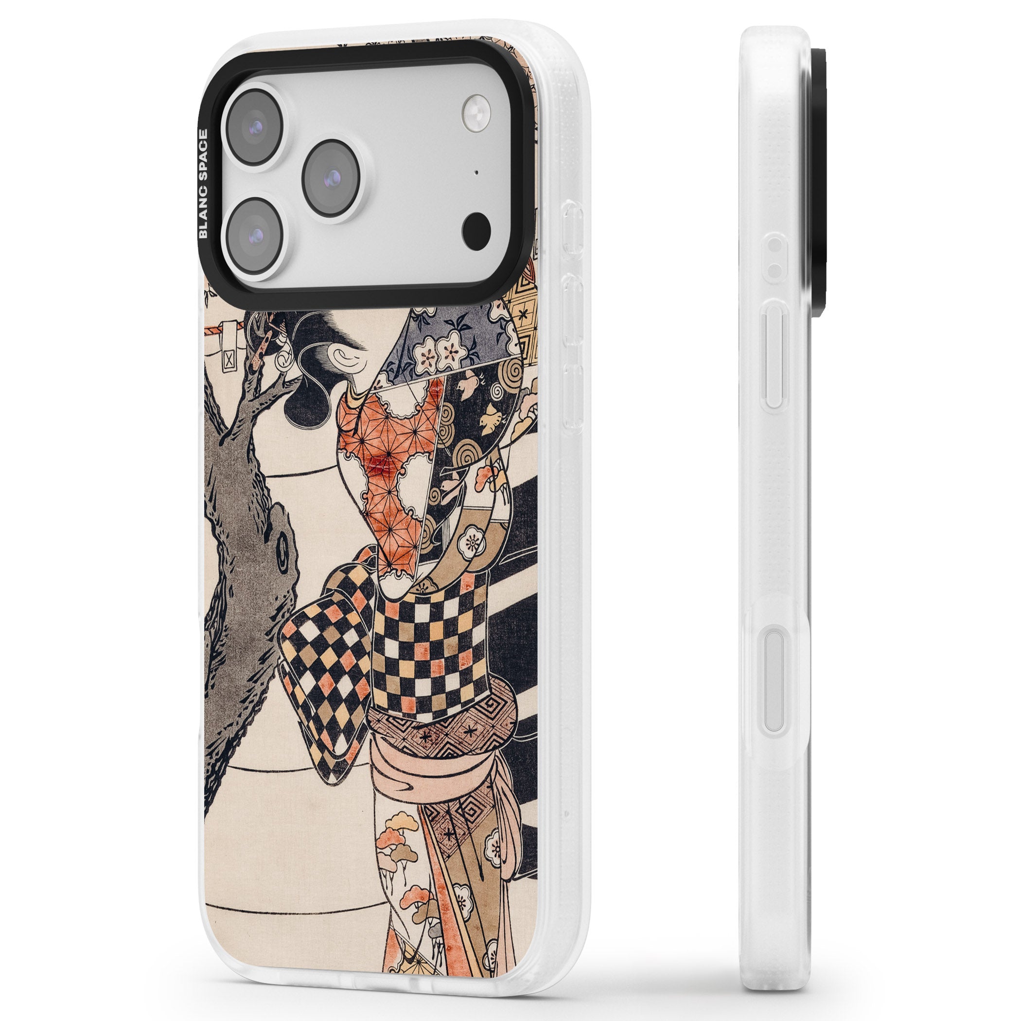 Vintage Japan iPhone 17 Pro Max Impact Air Clear Phone Case Side Profile