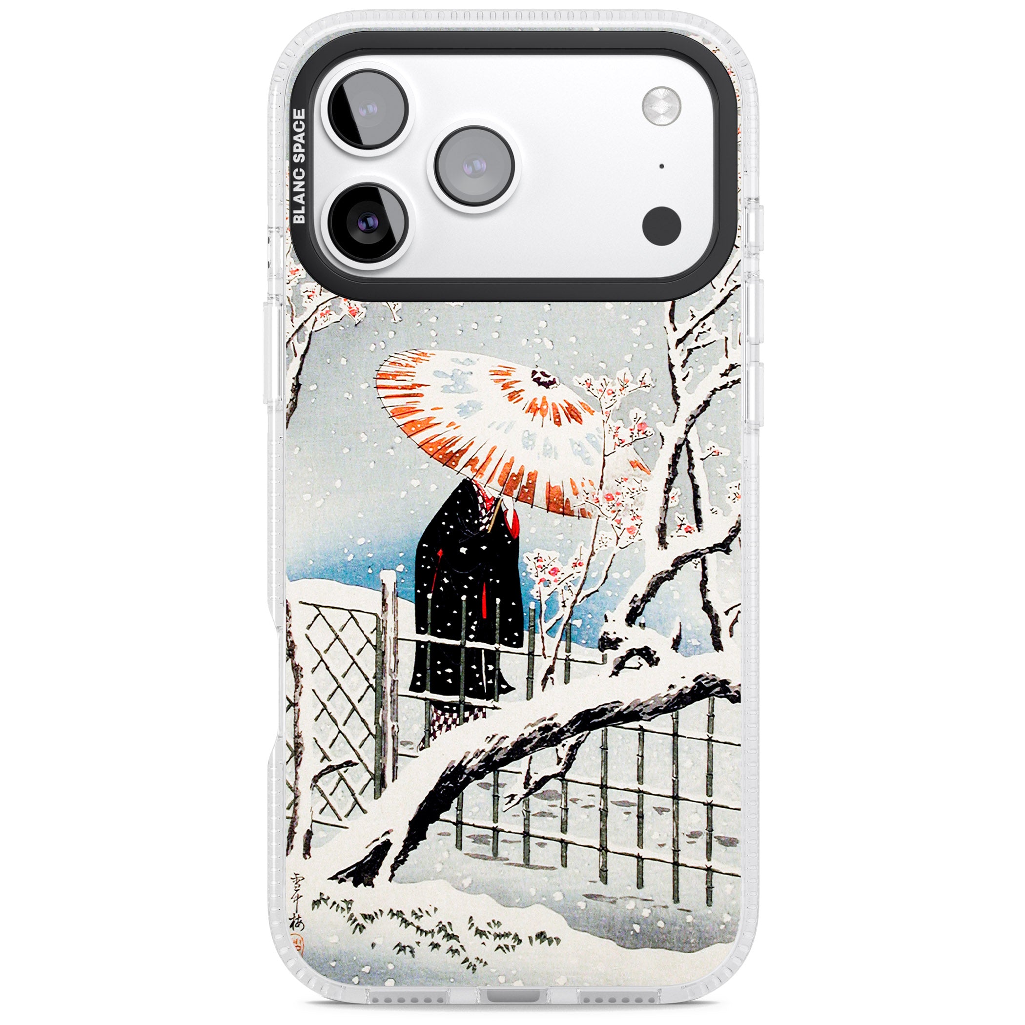 Plum Tree In Snow By Hiroaki Takahashi iPhone 17 Pro Max Impact Air Clear Phone Case