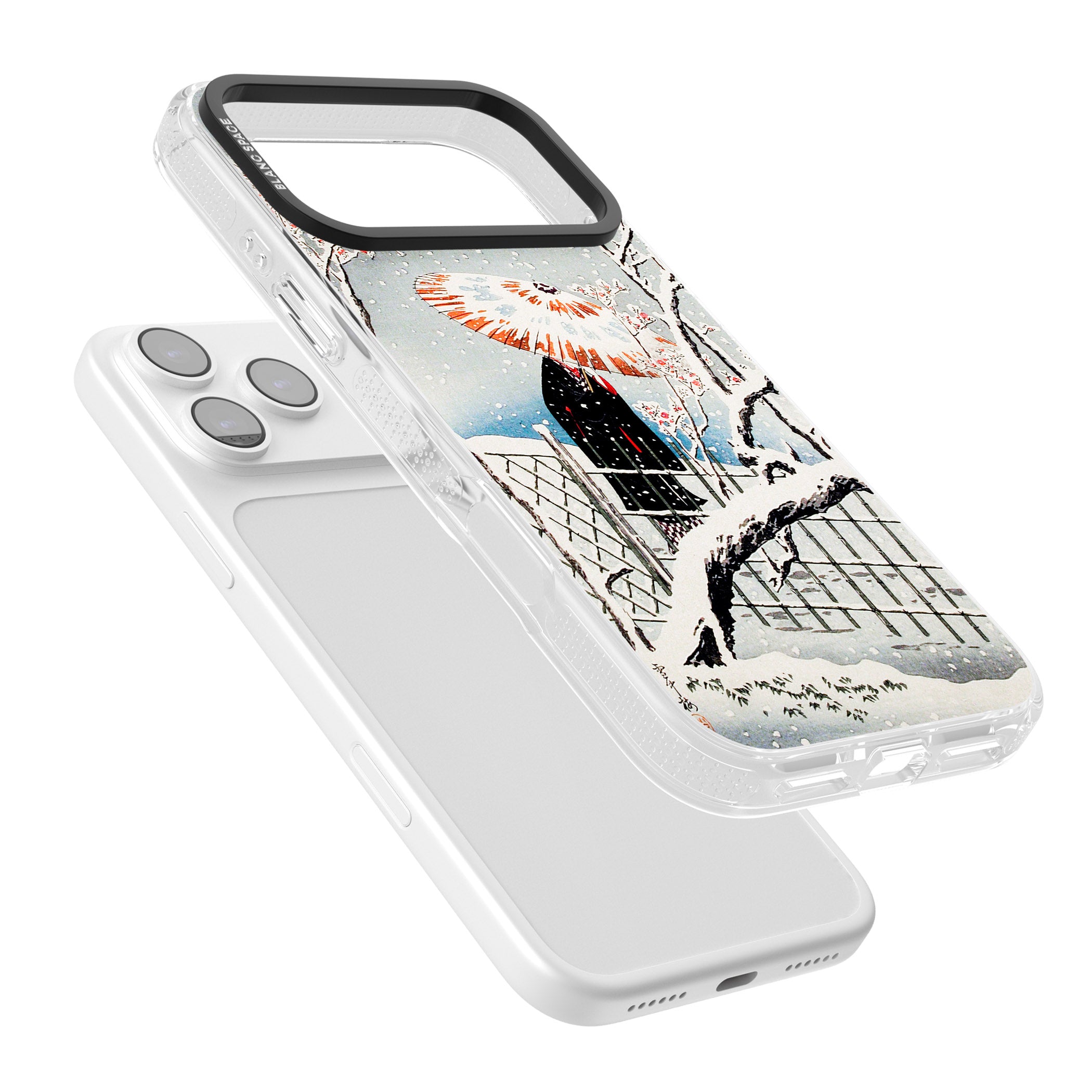 Plum Tree In Snow By Hiroaki Takahashi iPhone 17 Pro Max Impact Air Clear Phone Case Colours