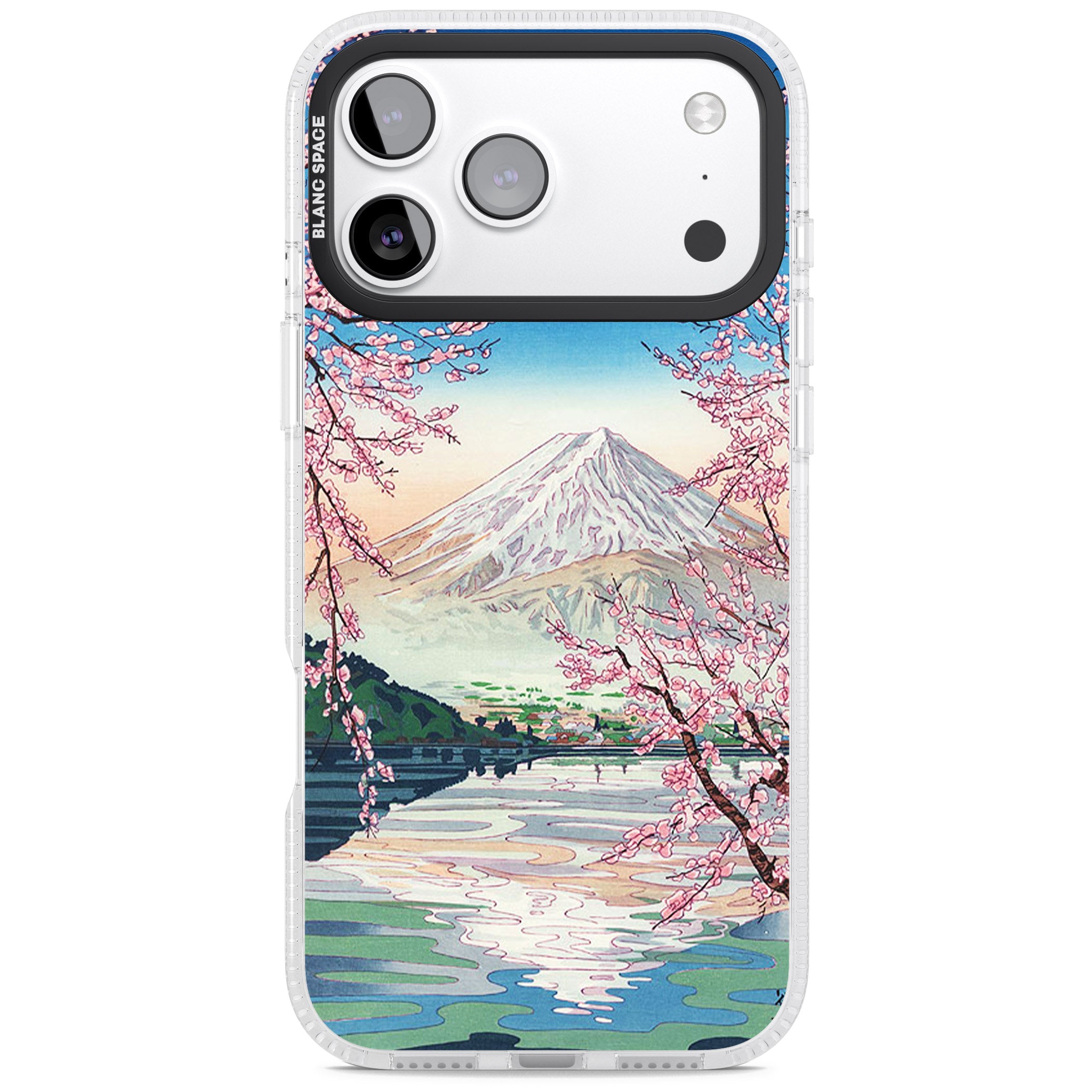 Mt Fuji From Lake Kawaguchi iPhone 17 Pro Max Impact Air Clear Phone Case