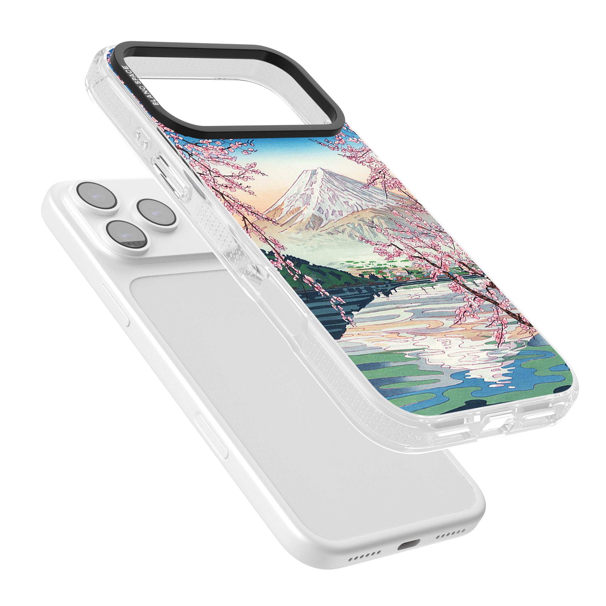 Mt Fuji From Lake Kawaguchi iPhone 17 Pro Max Impact Air Clear Phone Case Colours