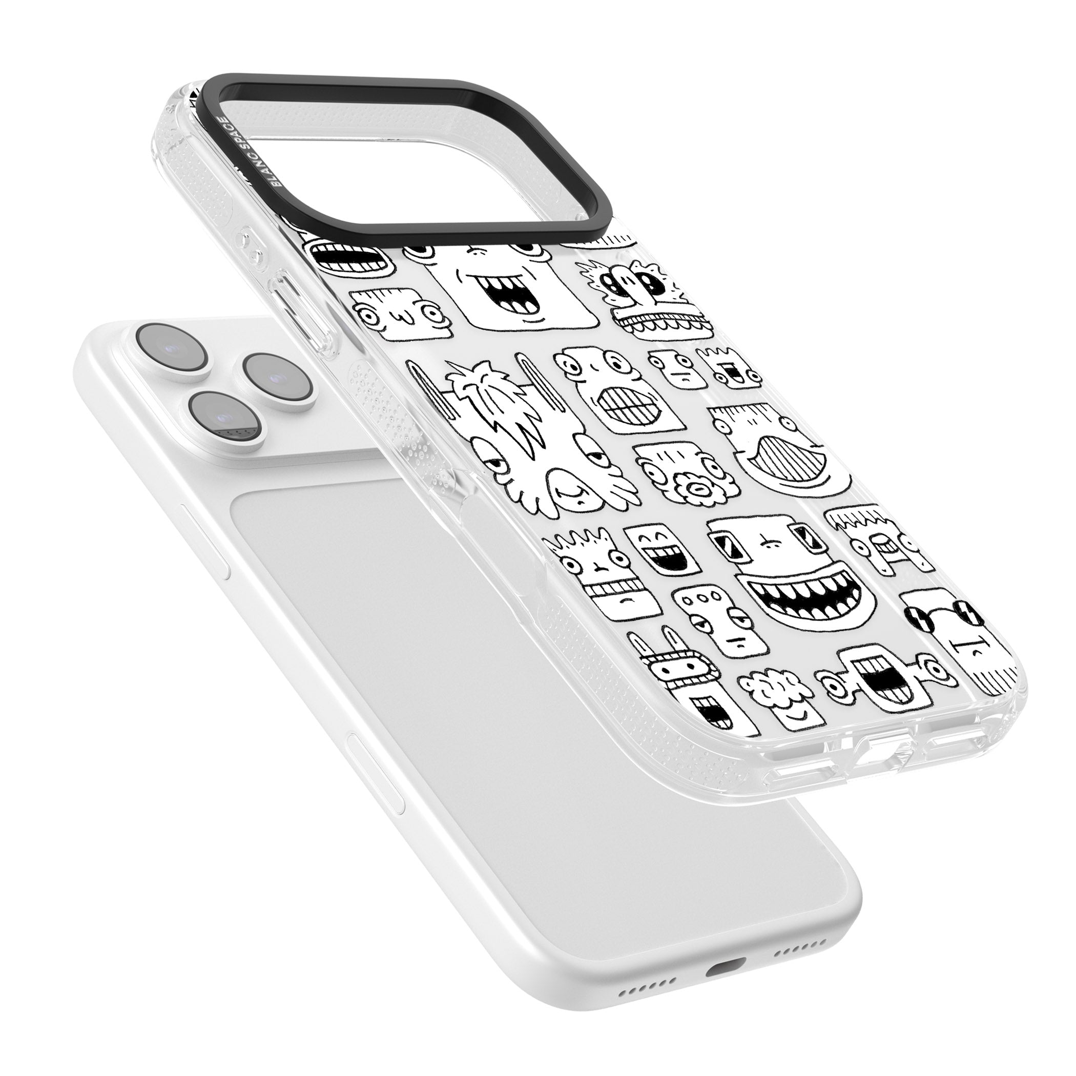 Burst Heads iPhone 17 Pro Impact Air Clear Phone Case Colours