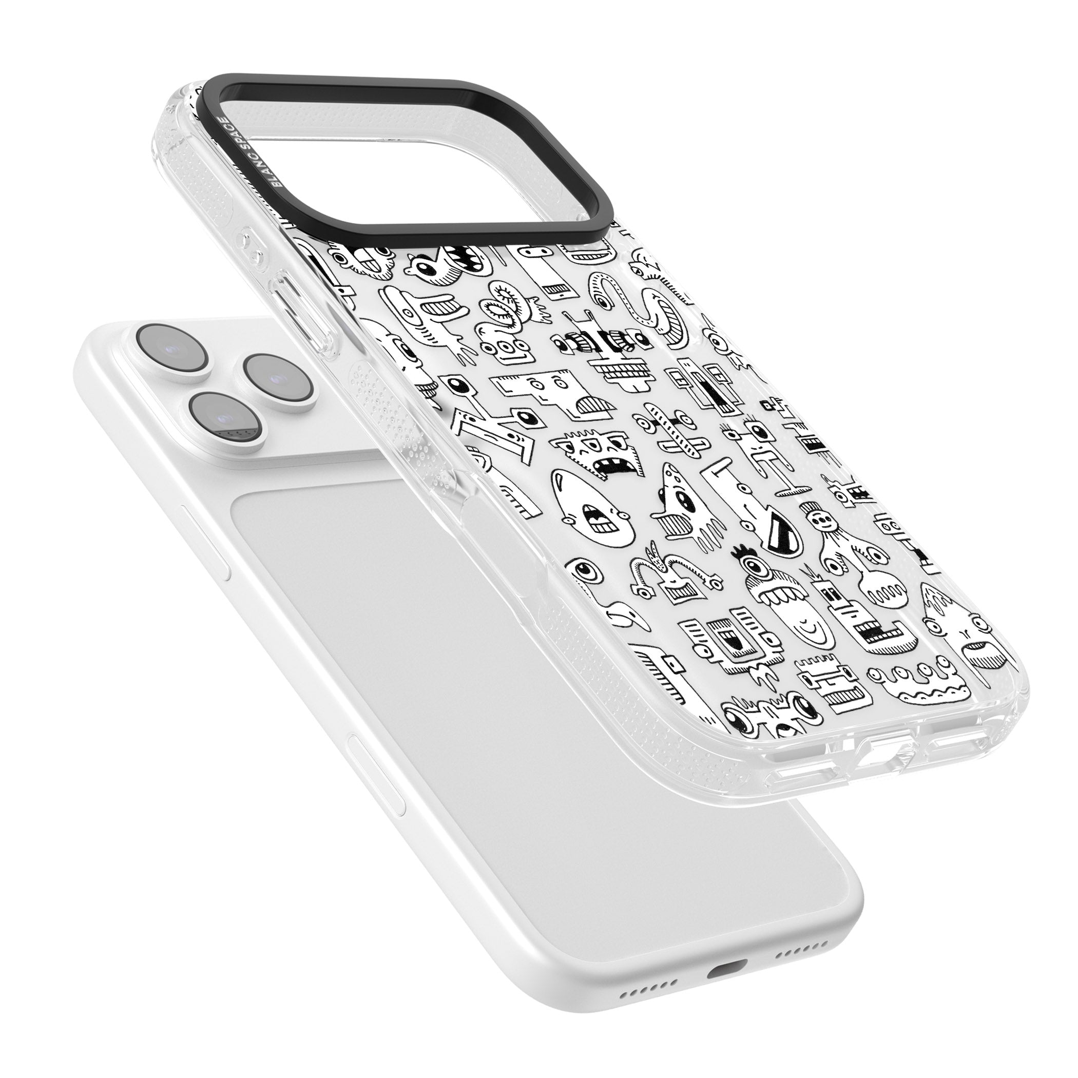 Weird Friends iPhone 17 Pro Max Impact Air Clear Phone Case Colours