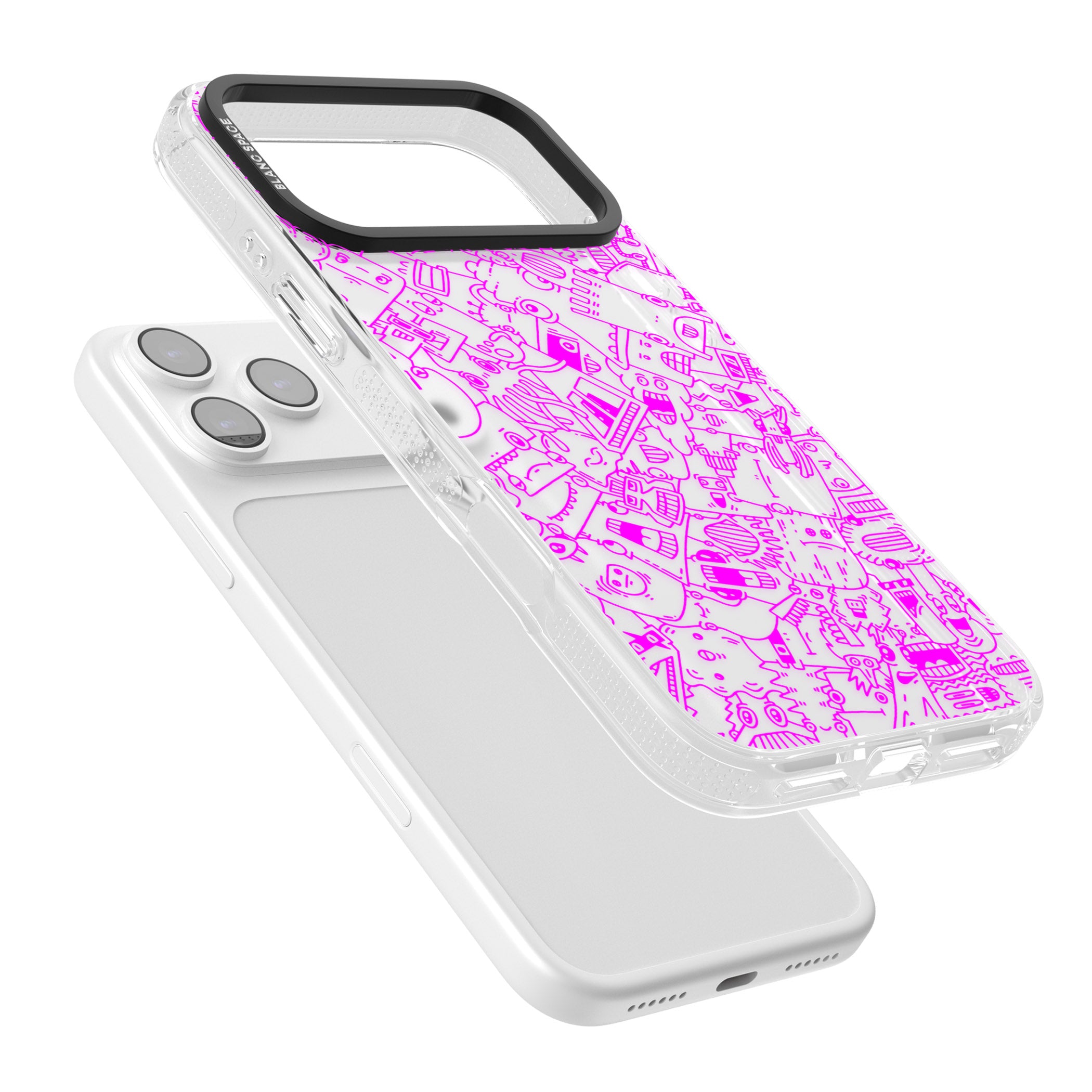 Pink Pals iPhone 17 Pro Impact Air Clear Phone Case Colours