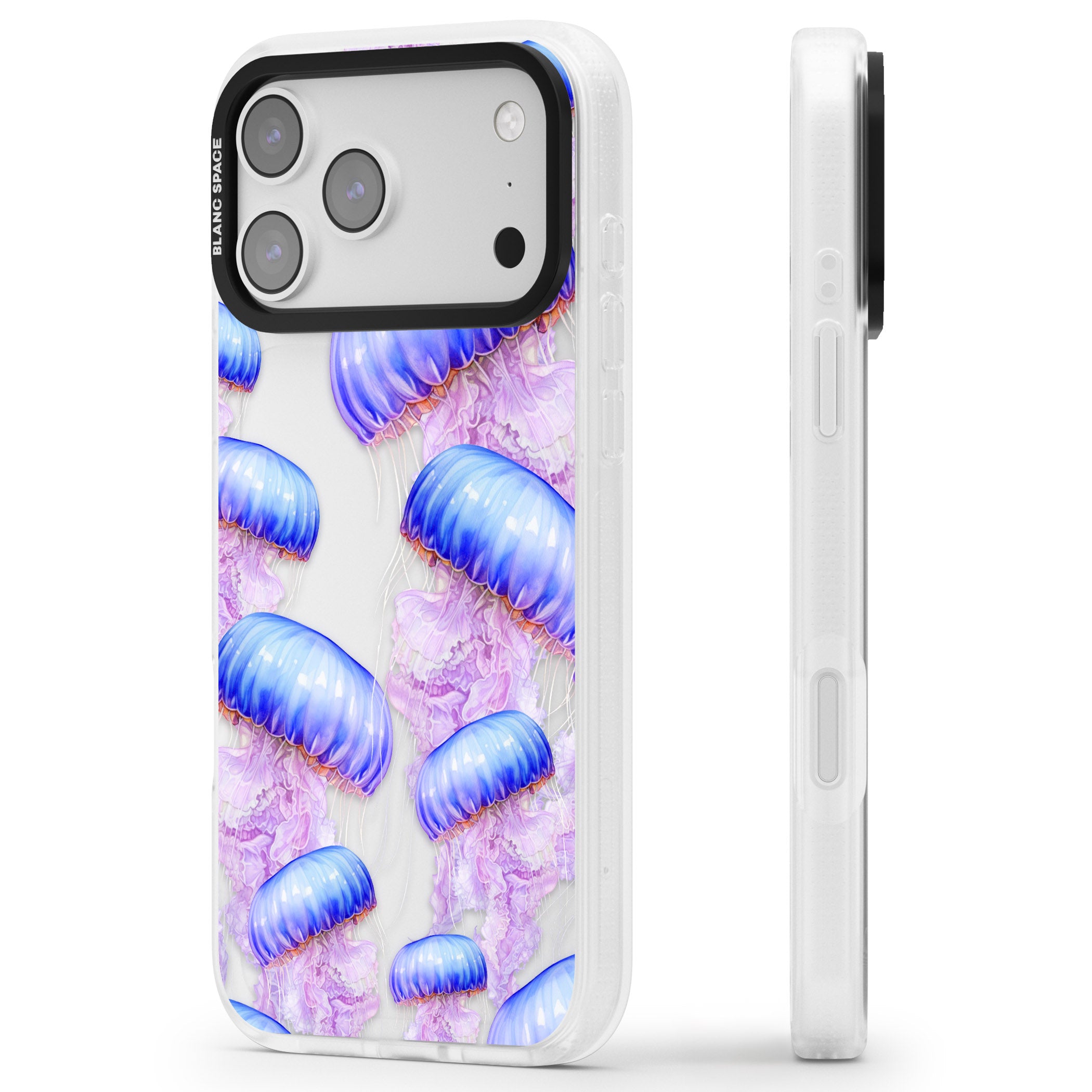 Jellyfish iPhone 17 Pro Max Impact Air Clear Phone Case Side Profile