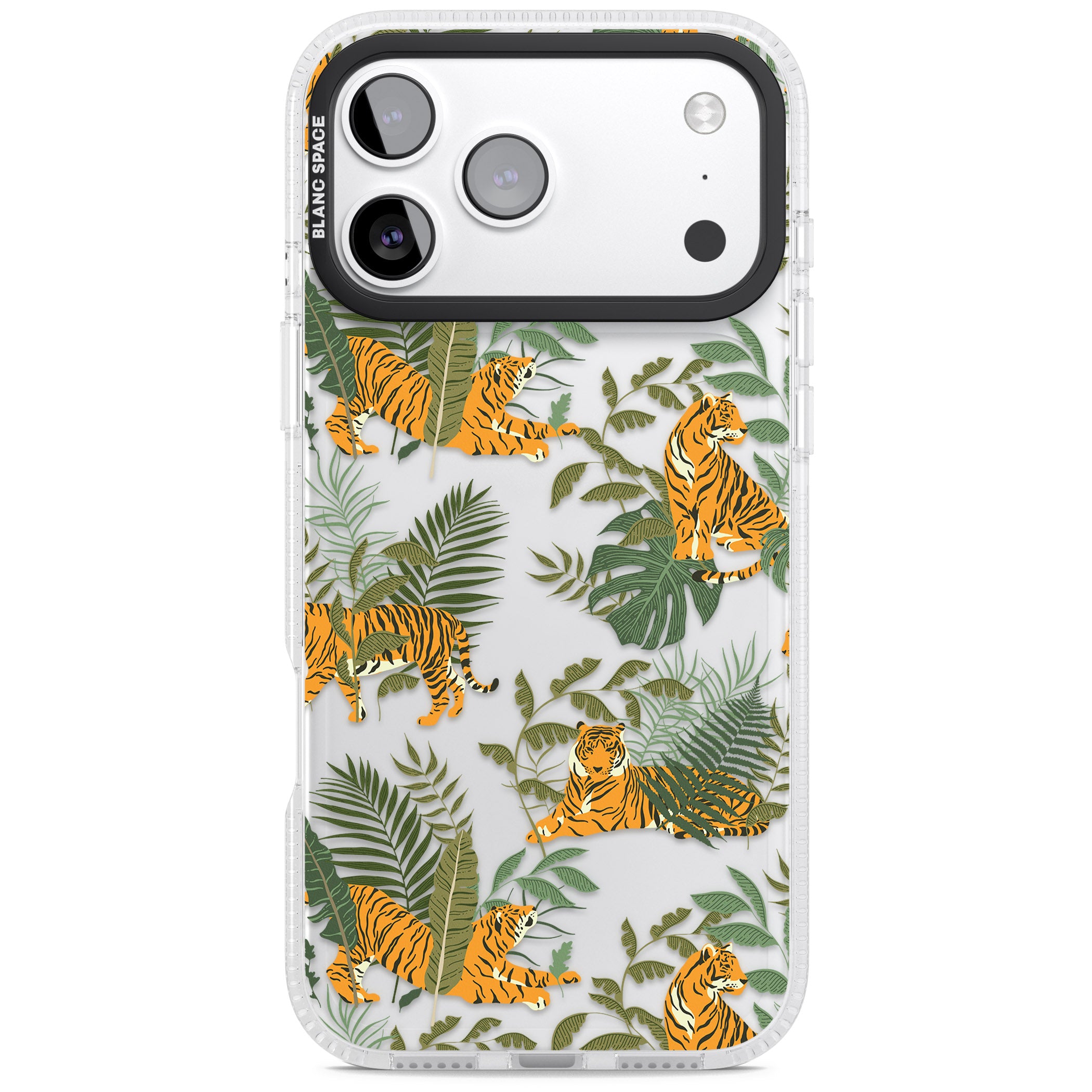 Tiger & Fern Jungle iPhone 17 Pro Max Impact Air Clear Phone Case