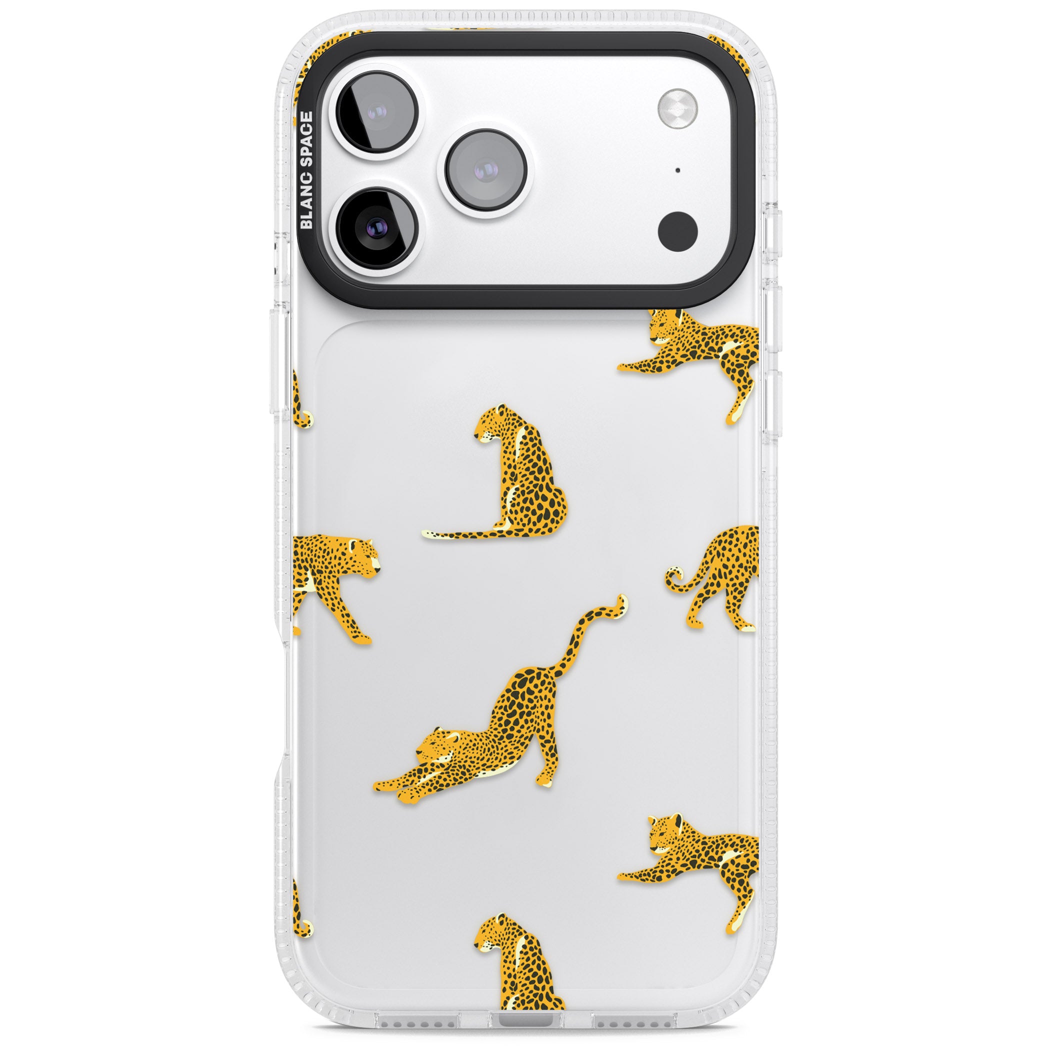 Leopard Spots iPhone 17 Pro Max Impact Air Clear Phone Case
