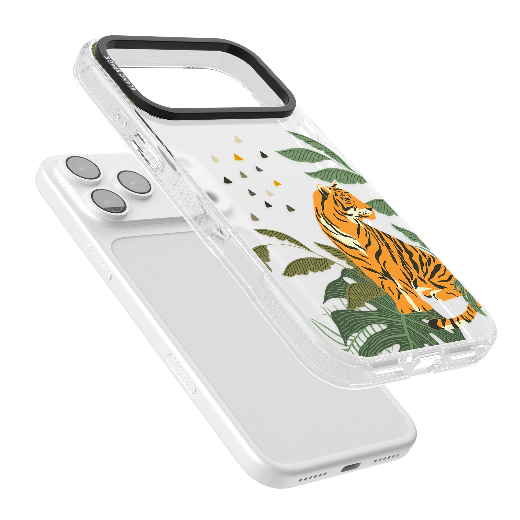 Tiger Jungle iPhone 17 Pro Max Impact Air Clear Phone Case Colours