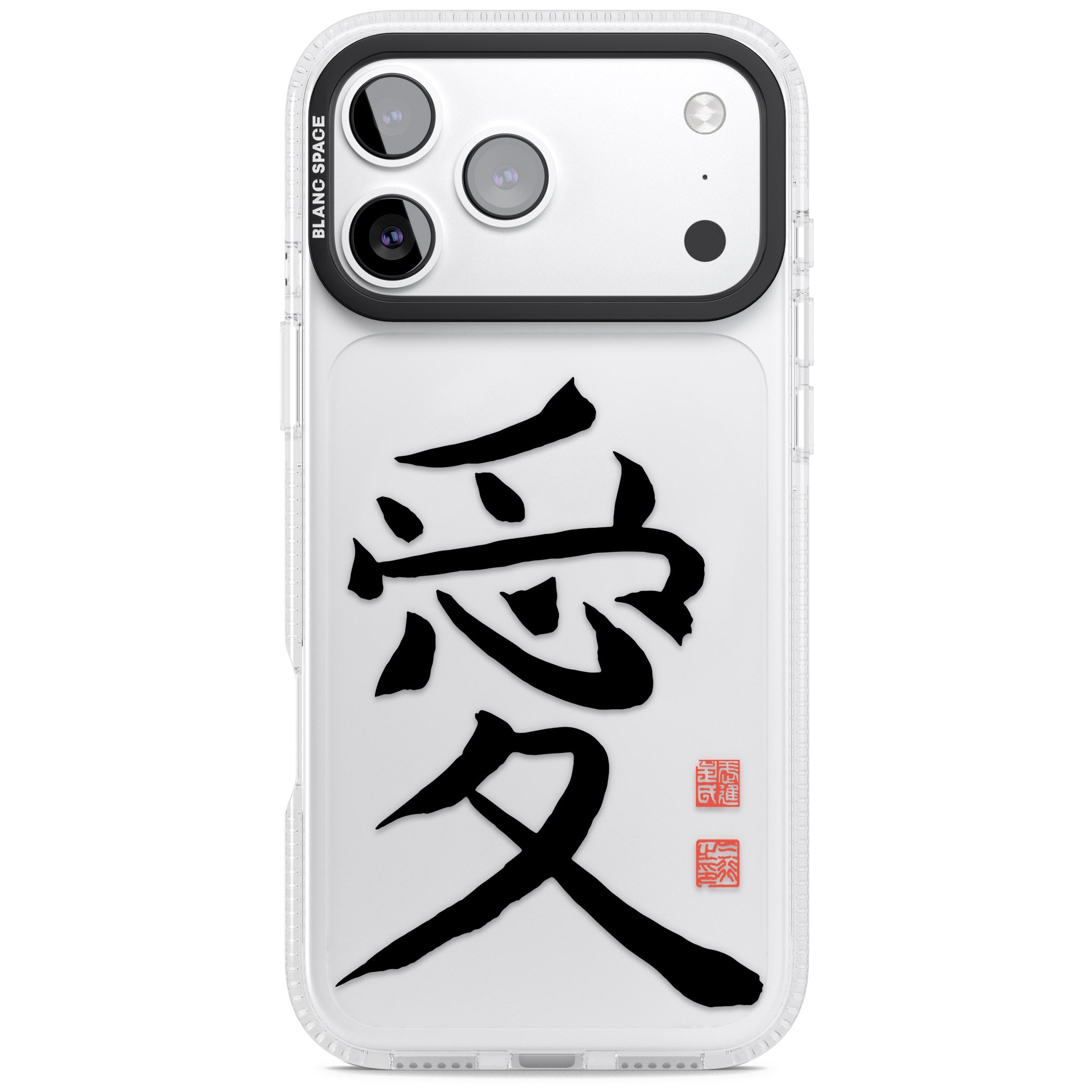 Japanese Kanji Love iPhone 17 Pro Max Impact Air Clear Phone Case